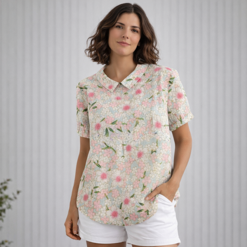 Women’s Printed Vintage Blouse | Floral