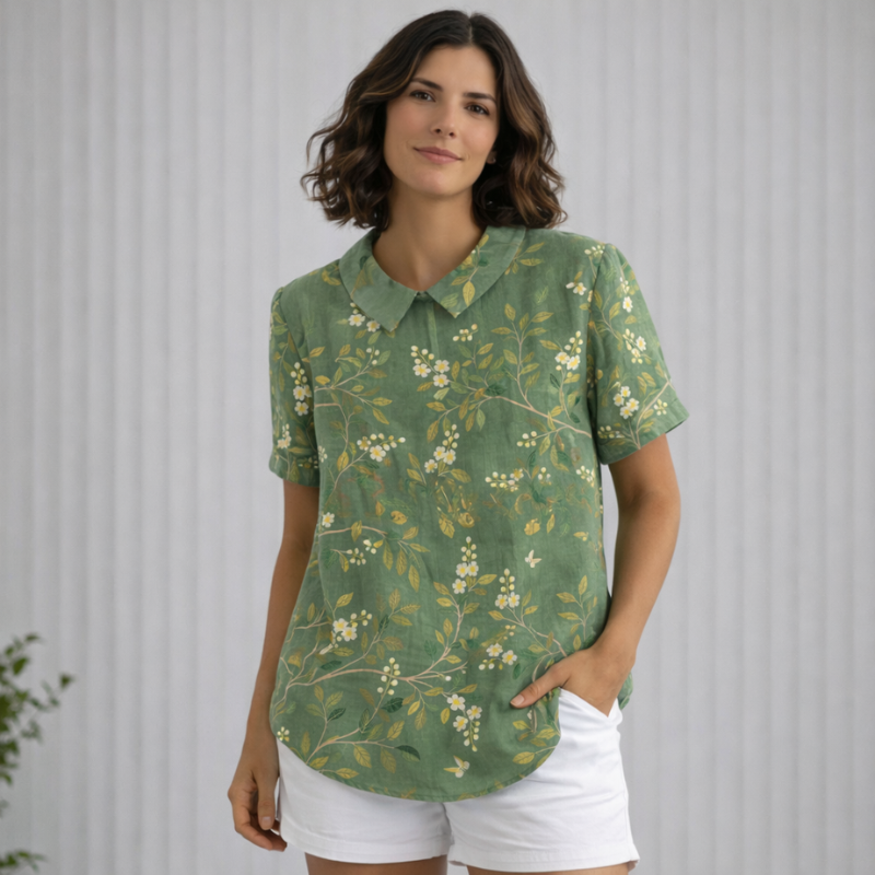 Women’s Printed Vintage Blouse | Floral