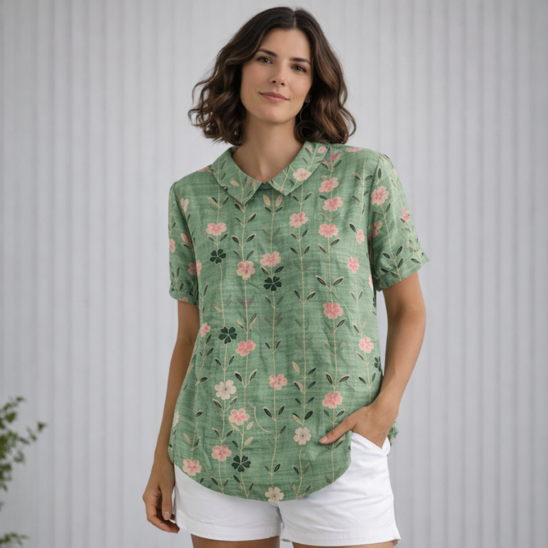 Women’s Printed Vintage Blouse | Floral