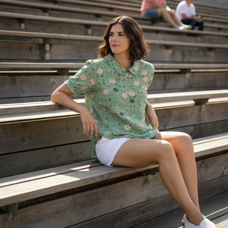 Women’s Printed Vintage Blouse | Floral
