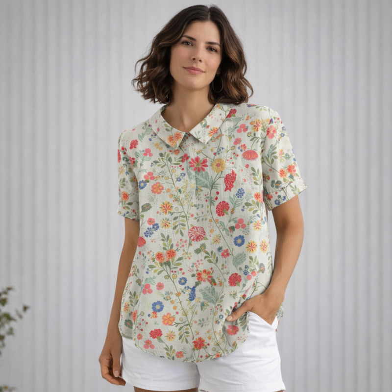 Women’s Printed Vintage Blouse | Floral