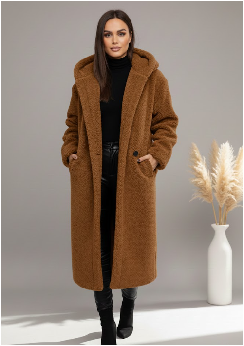 Women's Warm Long Coat | Hooded