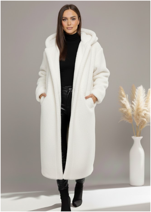 Women's Warm Long Coat | Hooded
