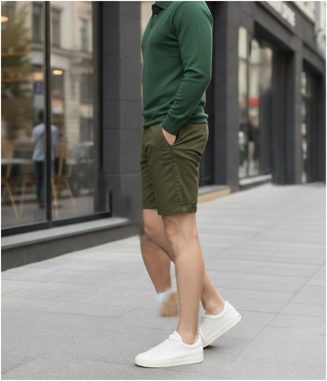 Men's Knitted Polo | Long Sleeve