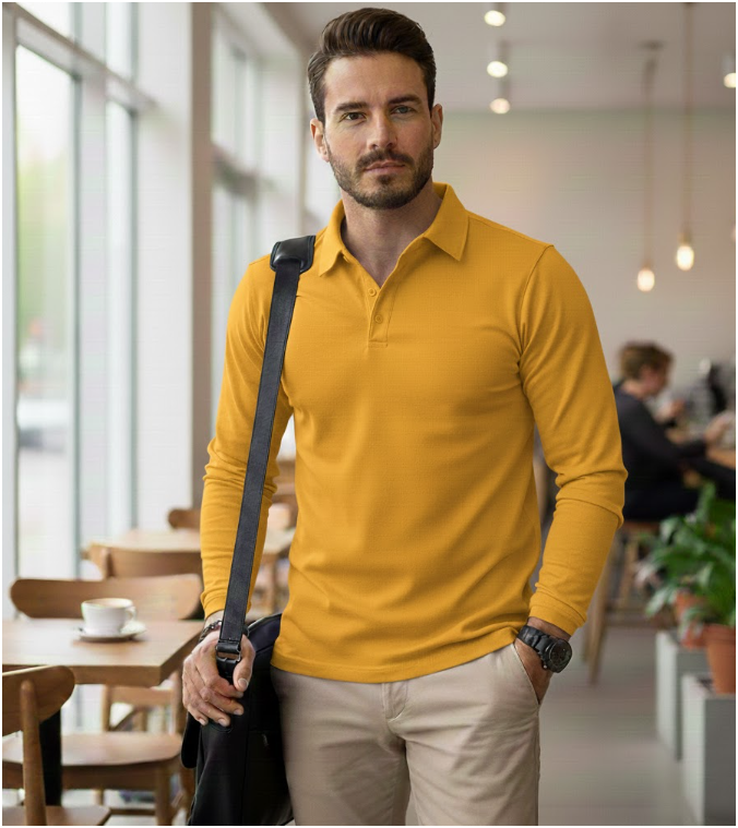 Mens Long Sleeve | Polo Shirt