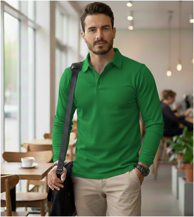 Mens Long Sleeve | Polo Shirt