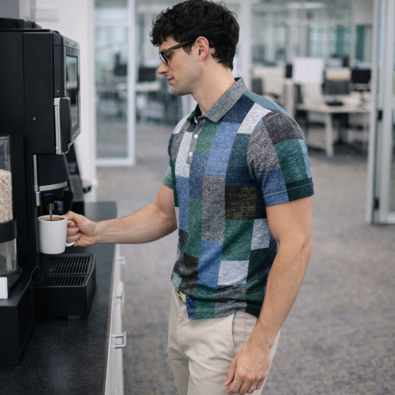 Men’s Multi-Color Polo Shirt | Short Sleeve