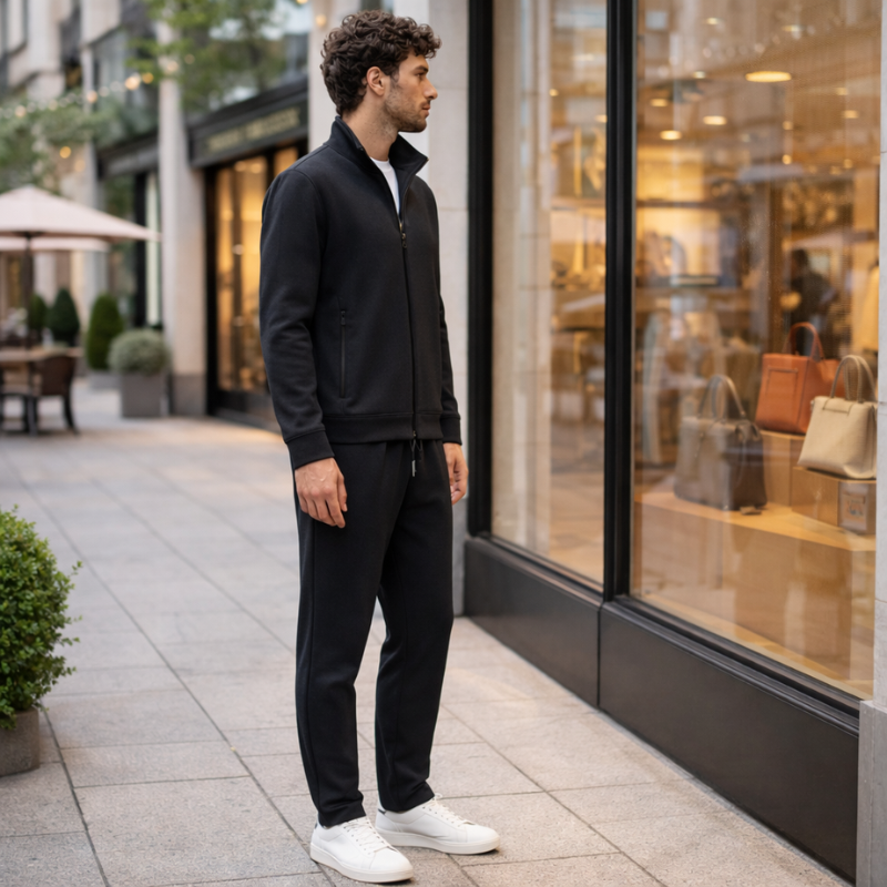 Men’s Athletic Lycra Tracksuit Set | Two Piece