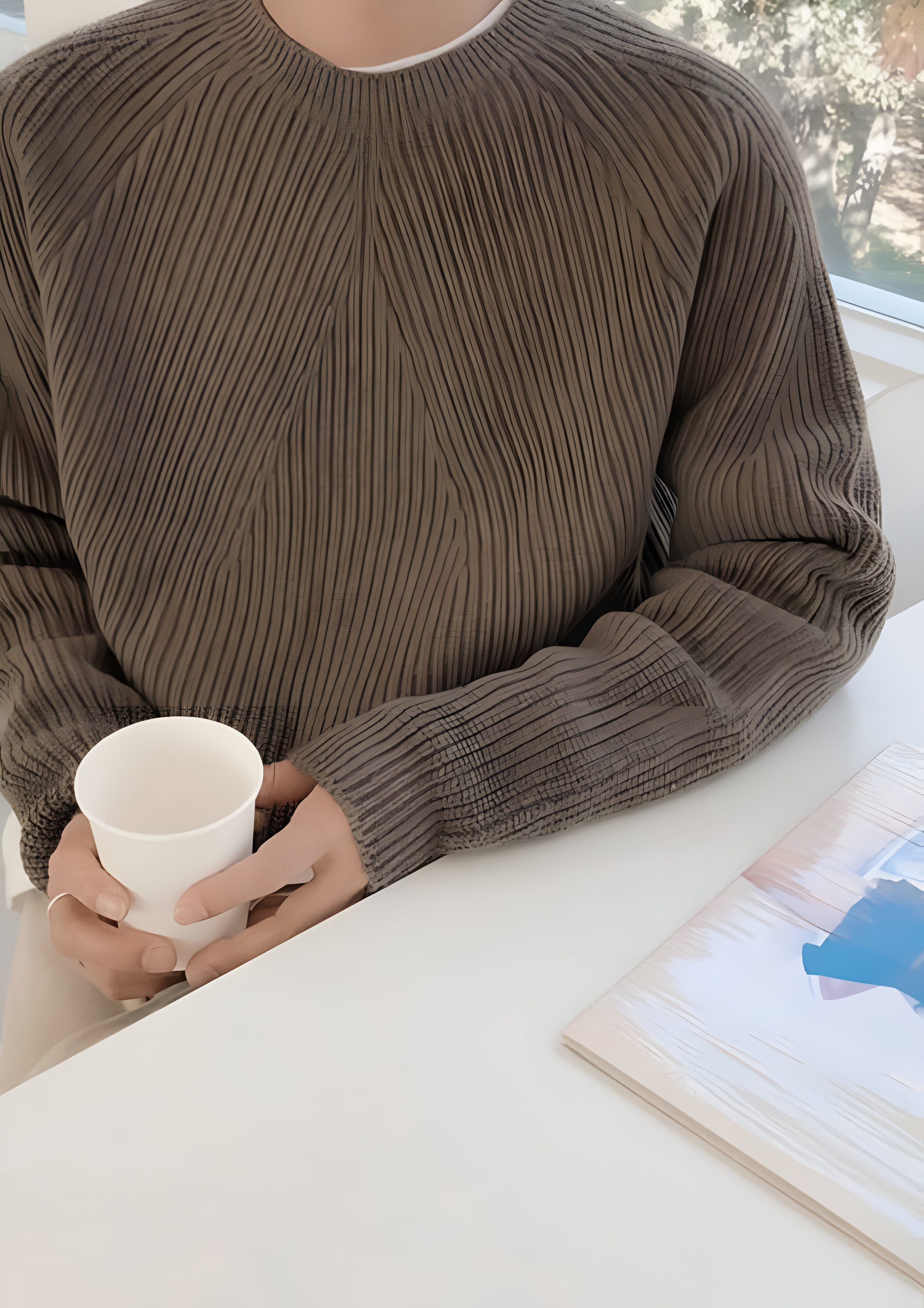 Knit Textured Jumper | Men's Long Sleeve