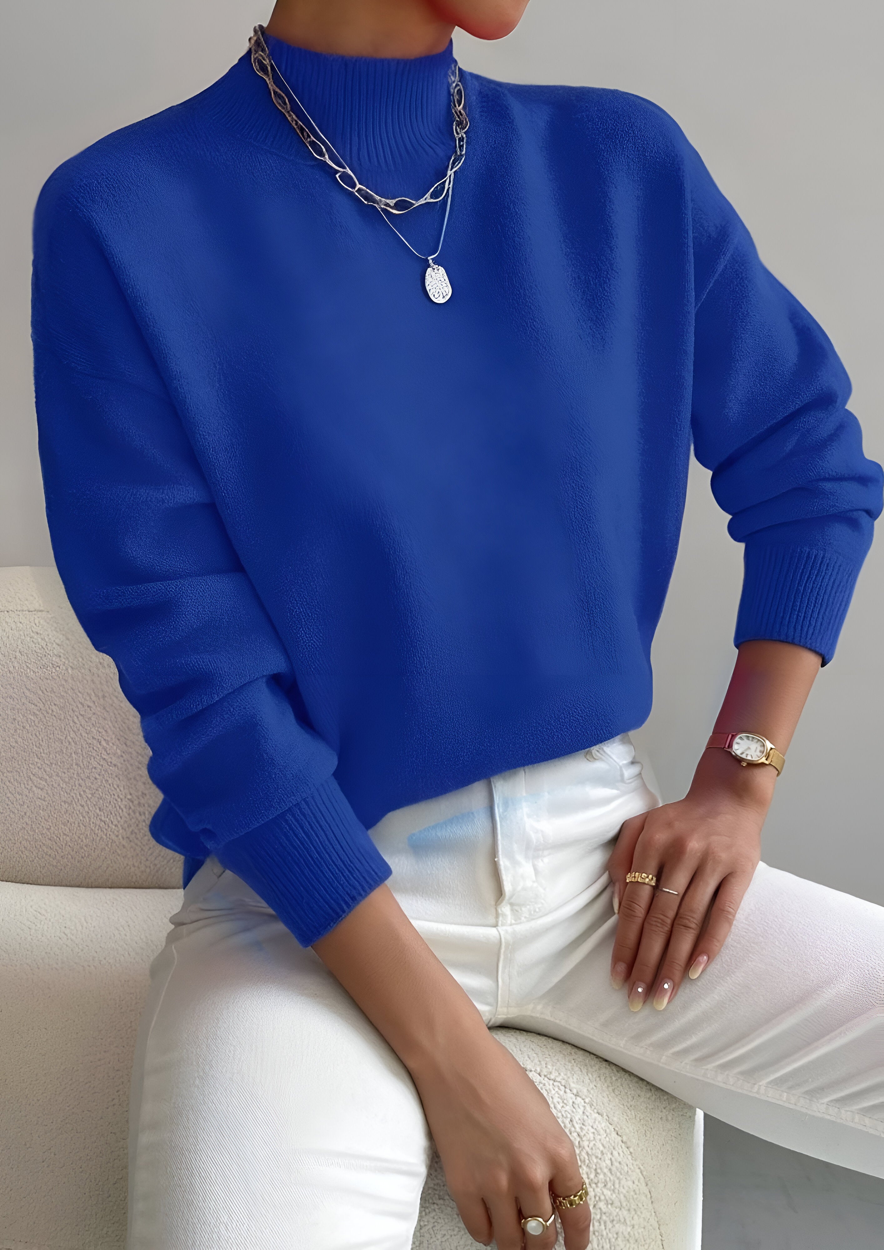 Women's Turtle Neck Jumper | Long Sleeve Casual Wear
