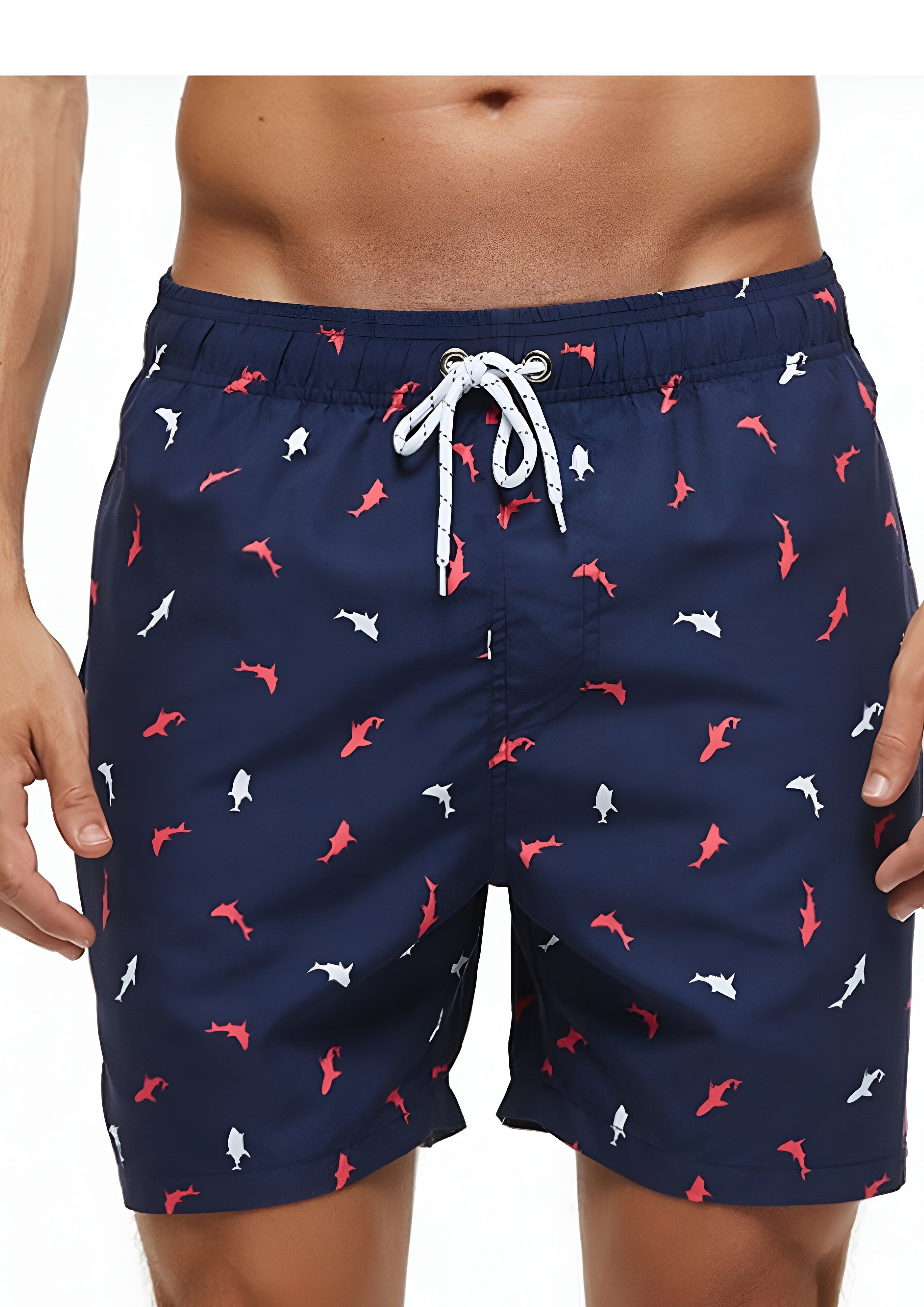 Men's Printed Short Swimming Trunks | Summer