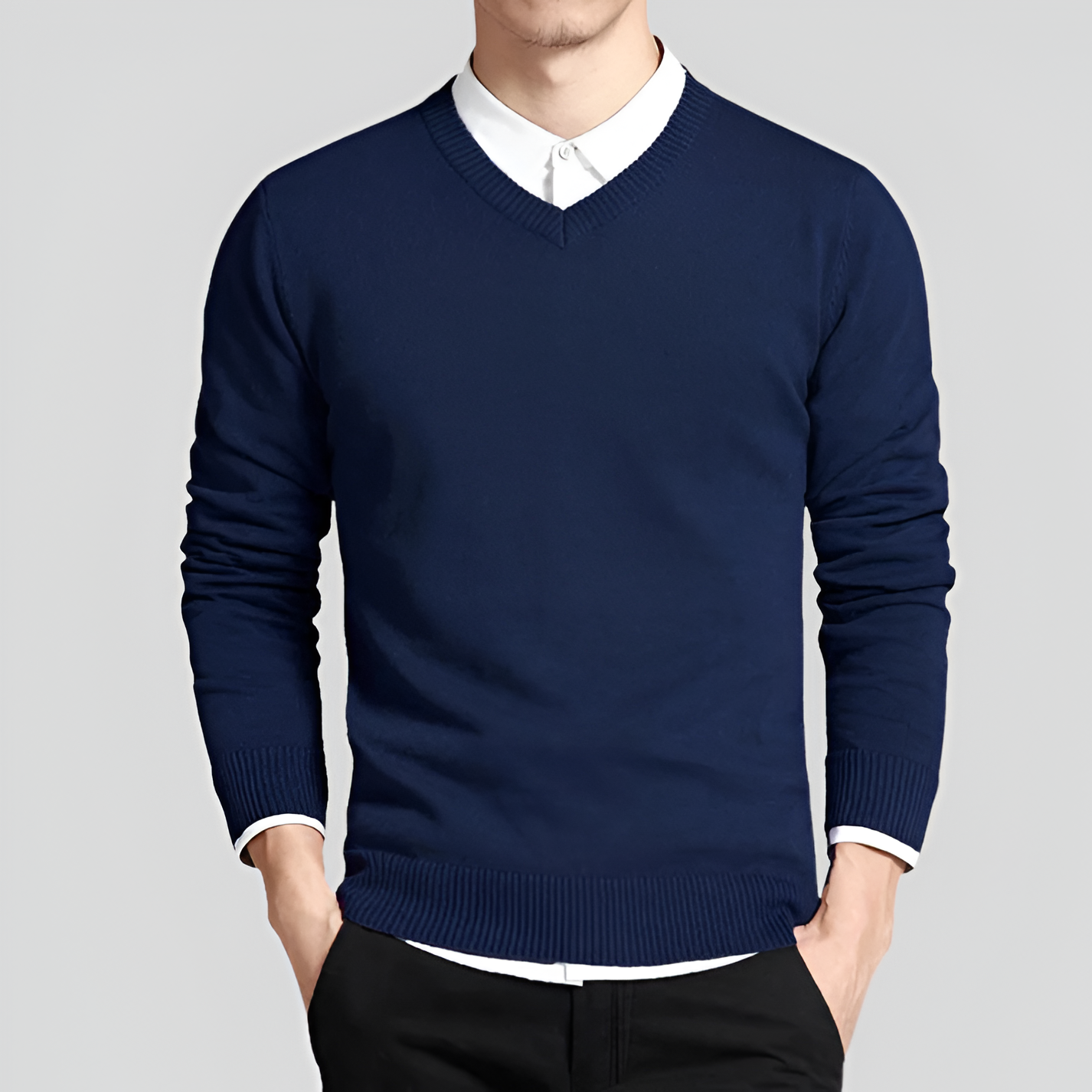 V-Neck Jumper | Men's Winter Knitwear