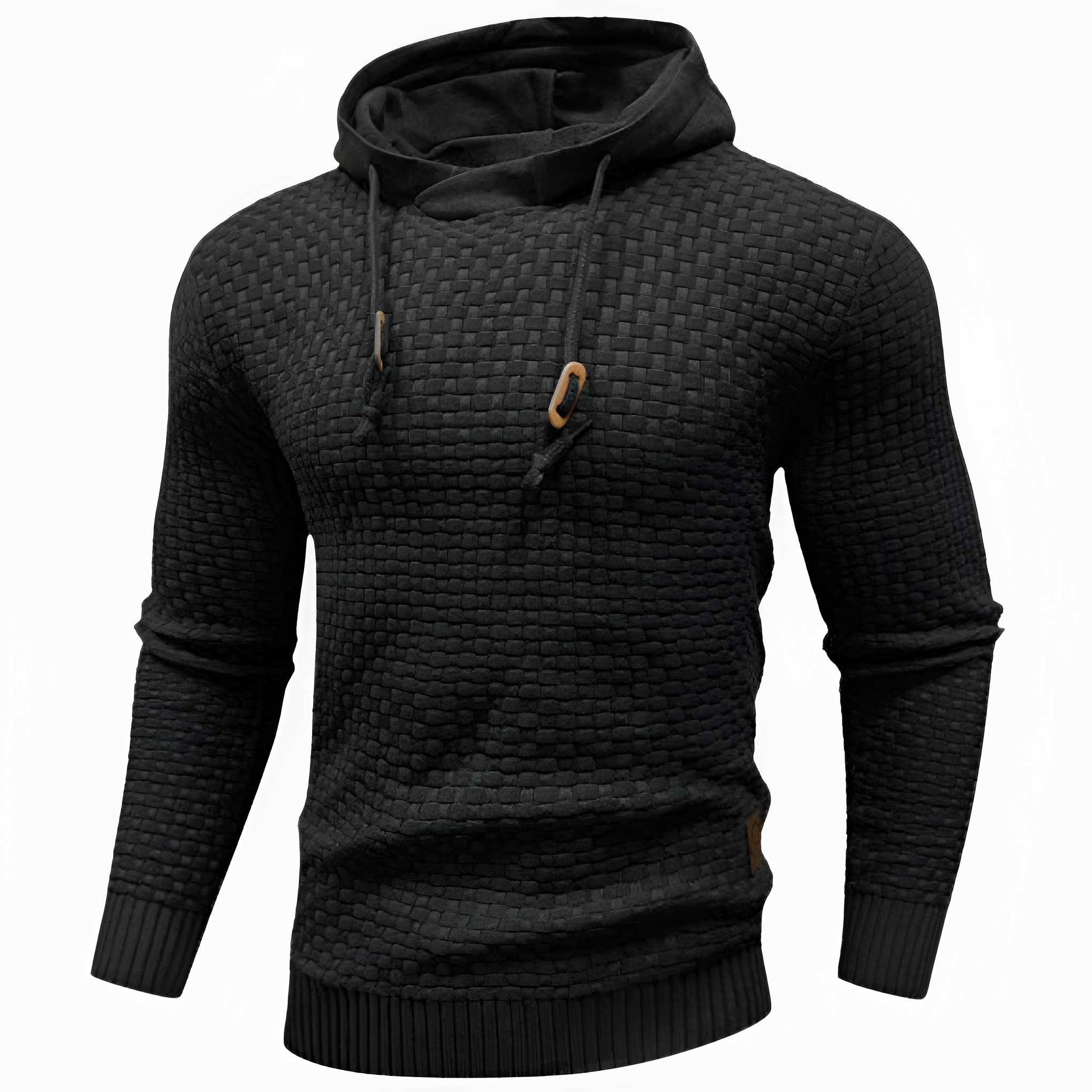 Waffle Knit Jumper | Men’s Winter Hoodie Relaxed