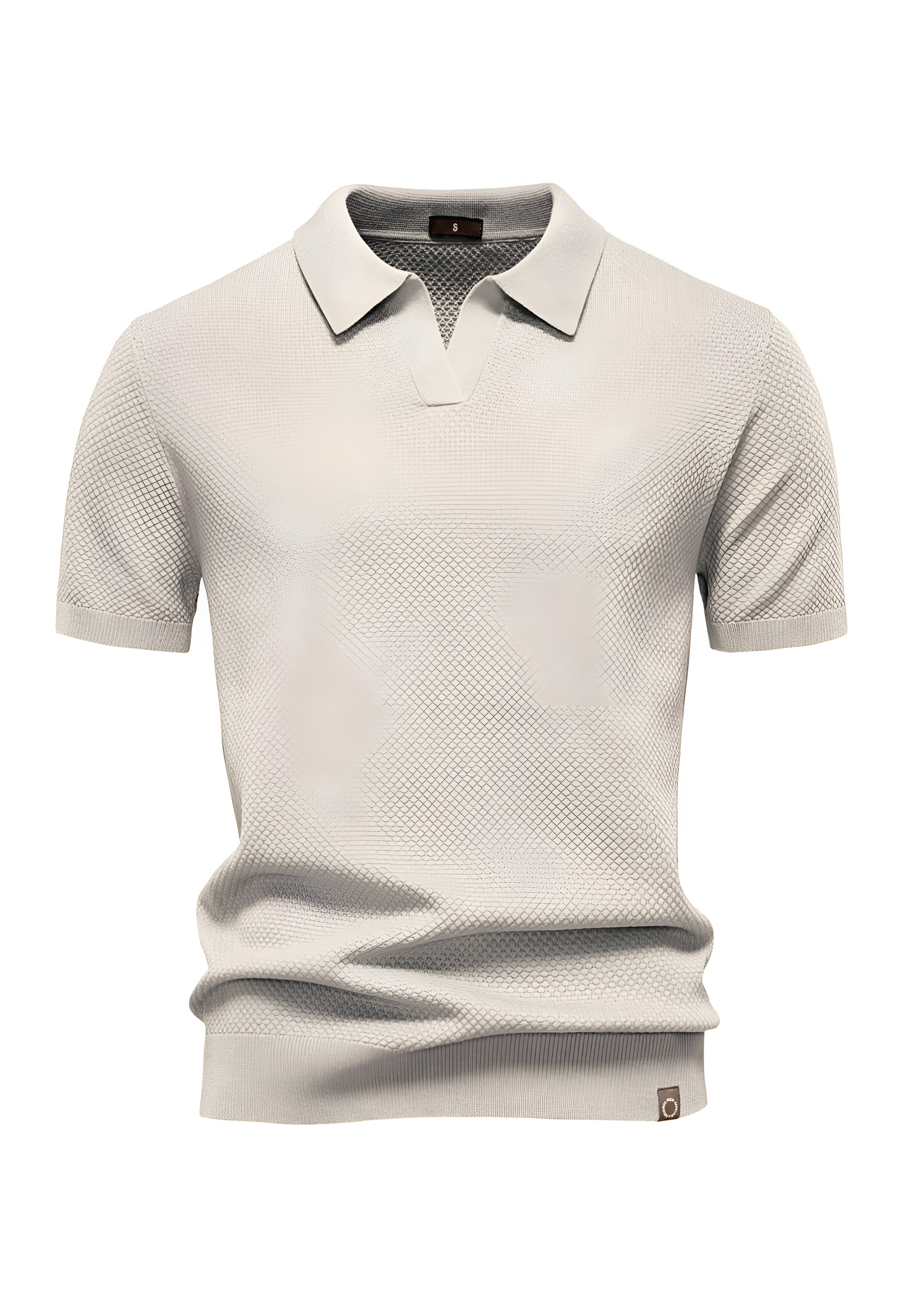 Textured Polo Shirt | Men's Collared Top