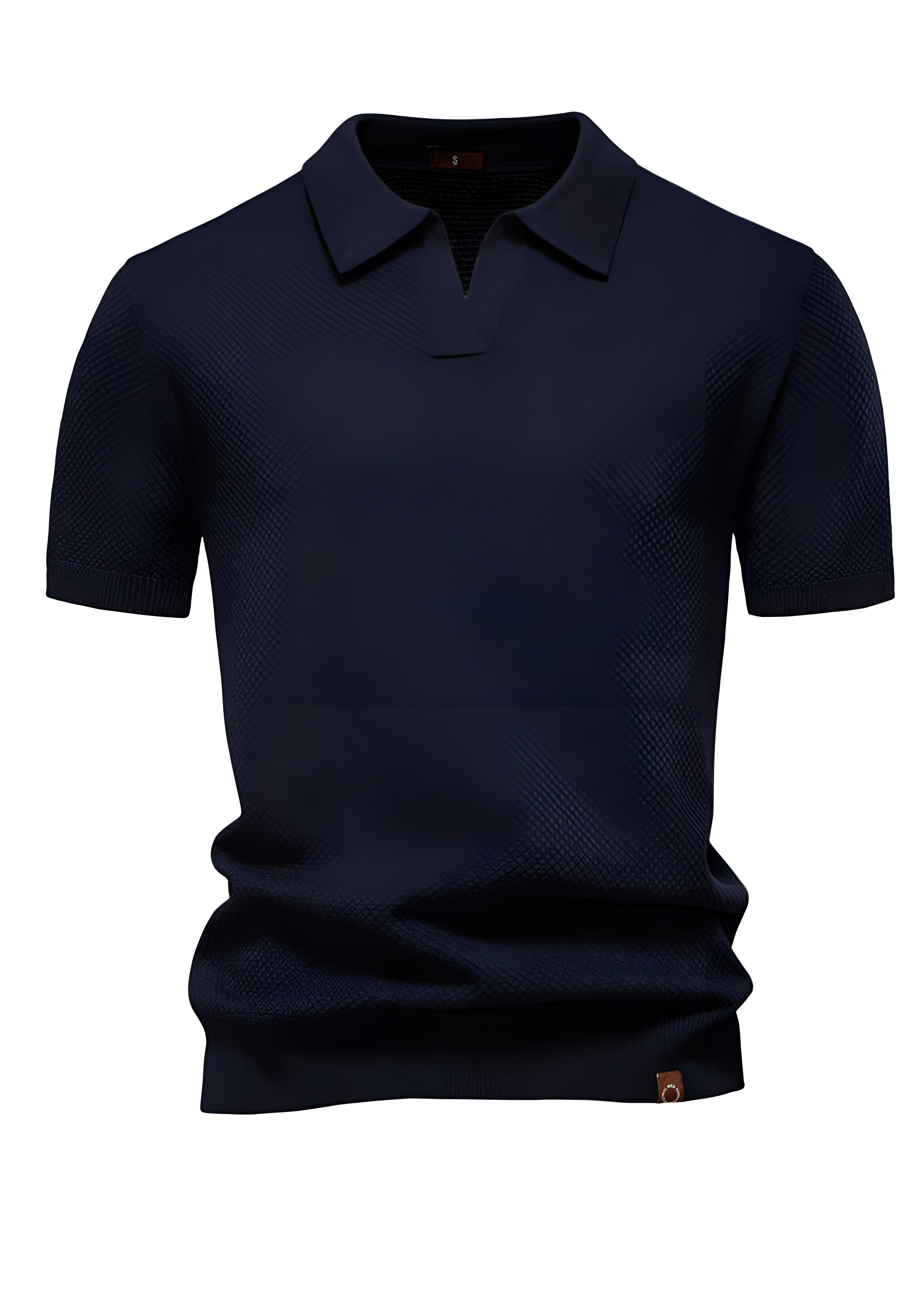 Textured Polo Shirt | Men's Collared Top