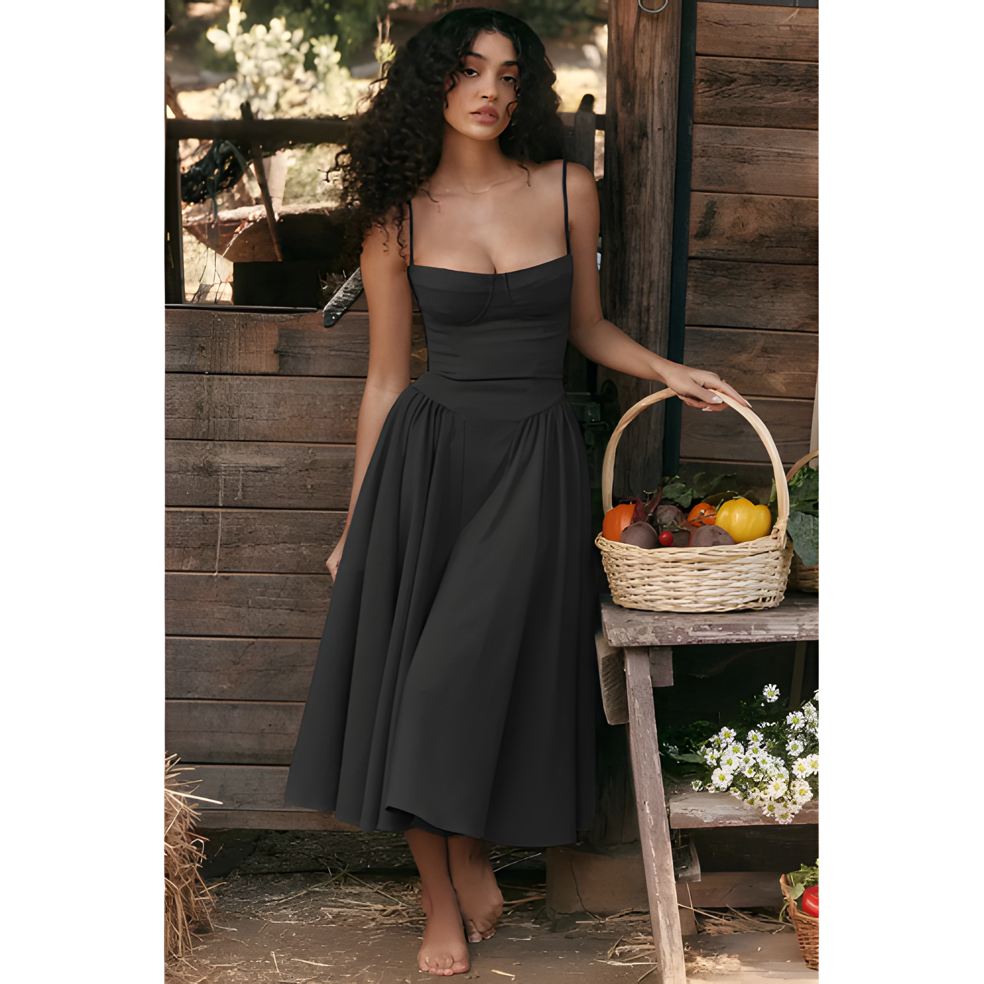 Women's Sleeveless Midi Dress | Summer