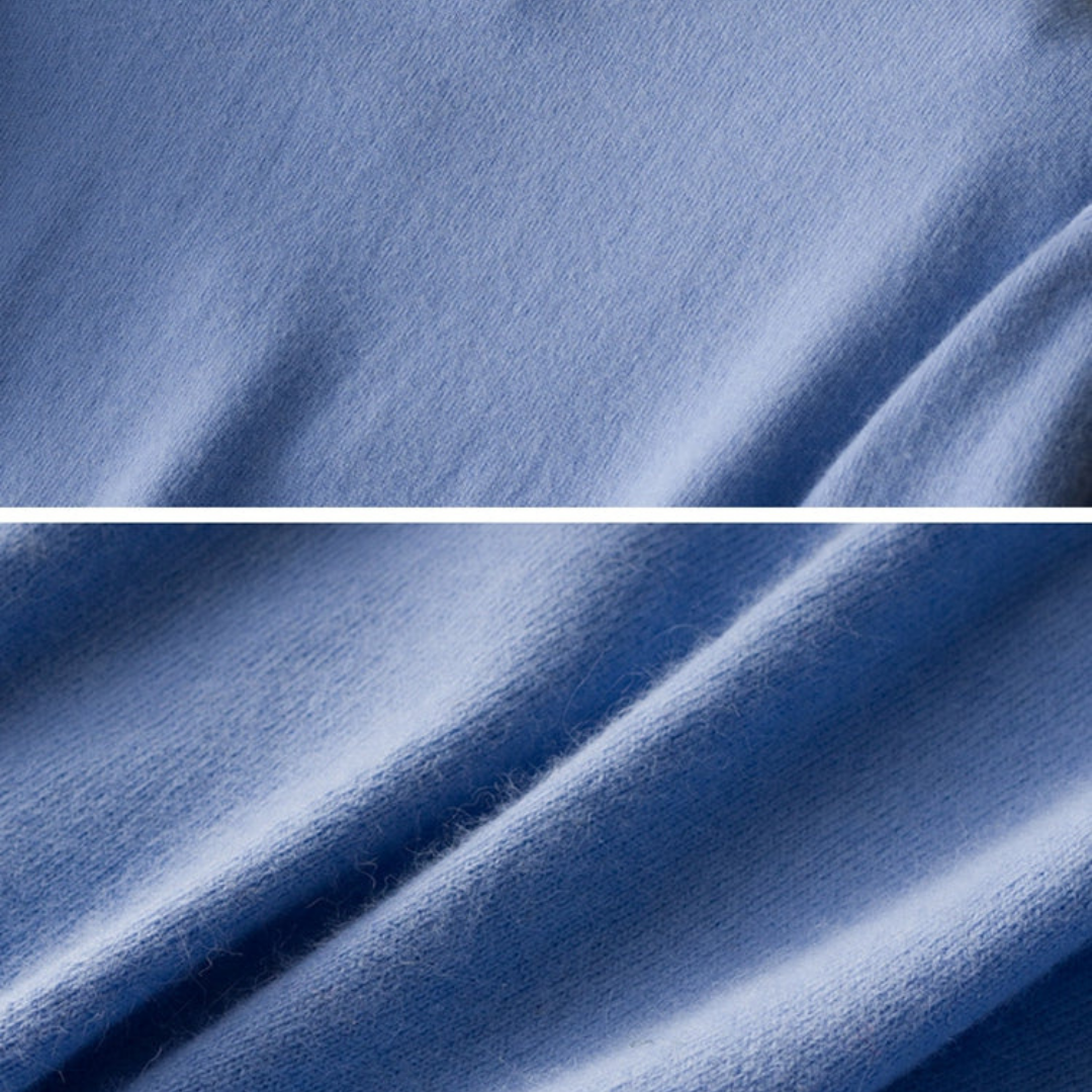 V-Neck Jumper | Men Plain Minimal Knit