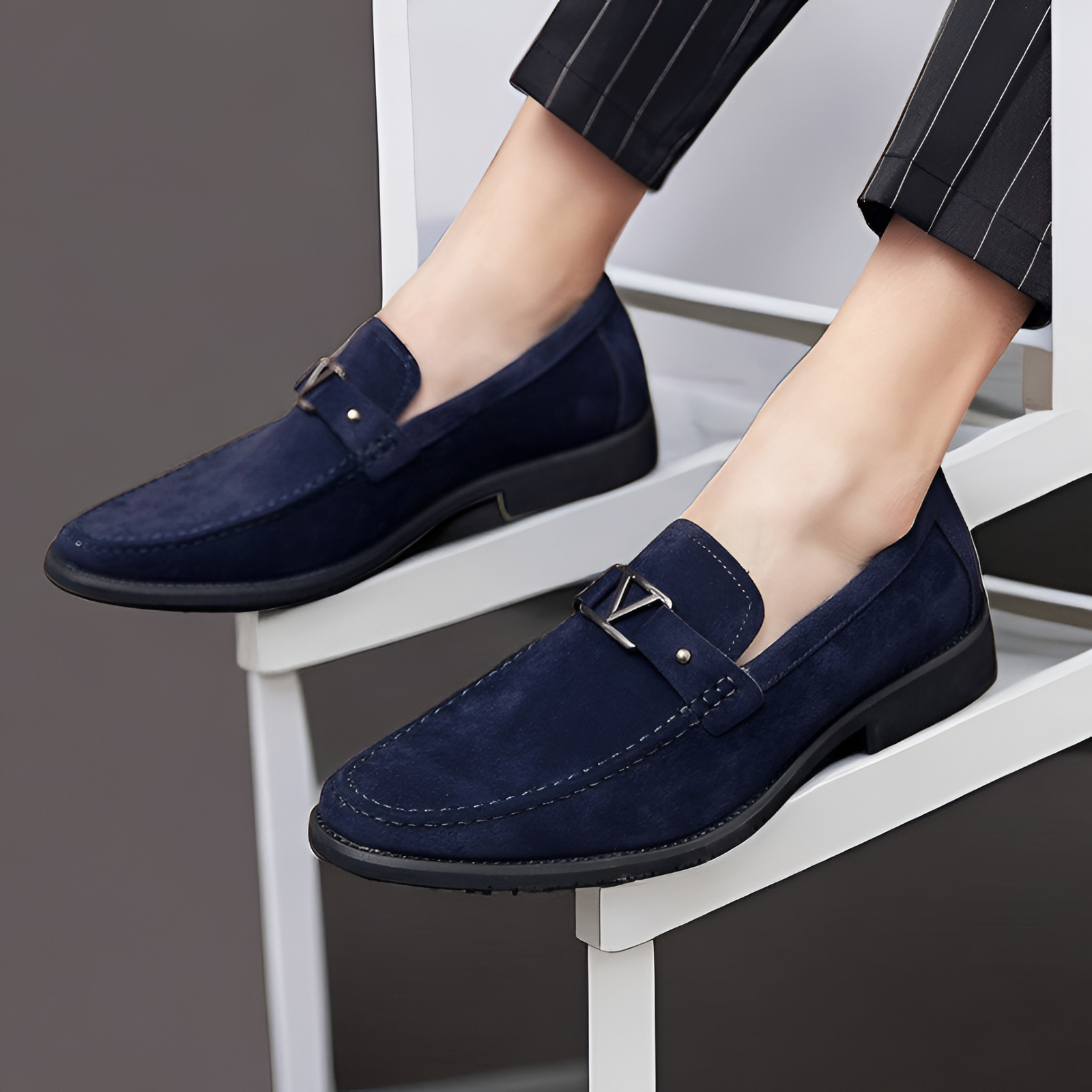 Men's Suede Loafers Shoes | Slip-On Classic