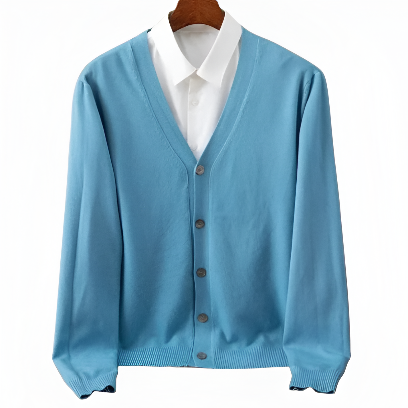 V-neck Cardigan | Men’s Winter Button-Front