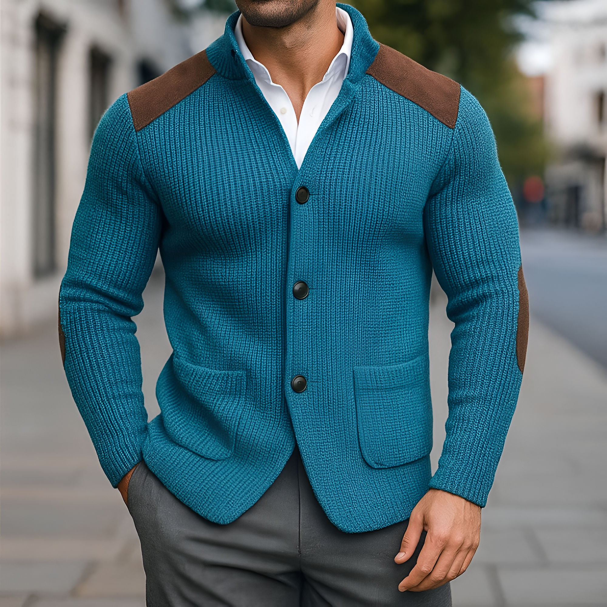 Knitted Cardigan | Men's Autumn Versatile