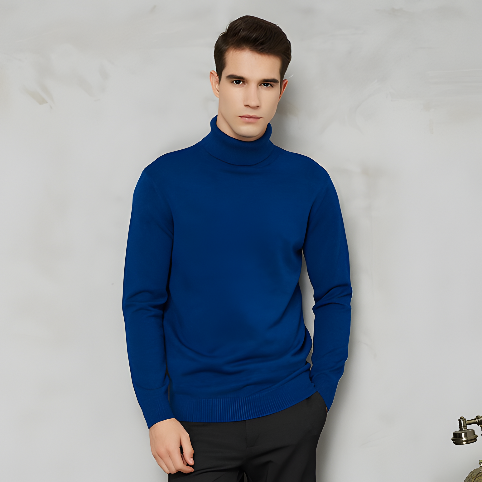 Mock Neck Jumper | Men’s Long Sleeve Clean Fit