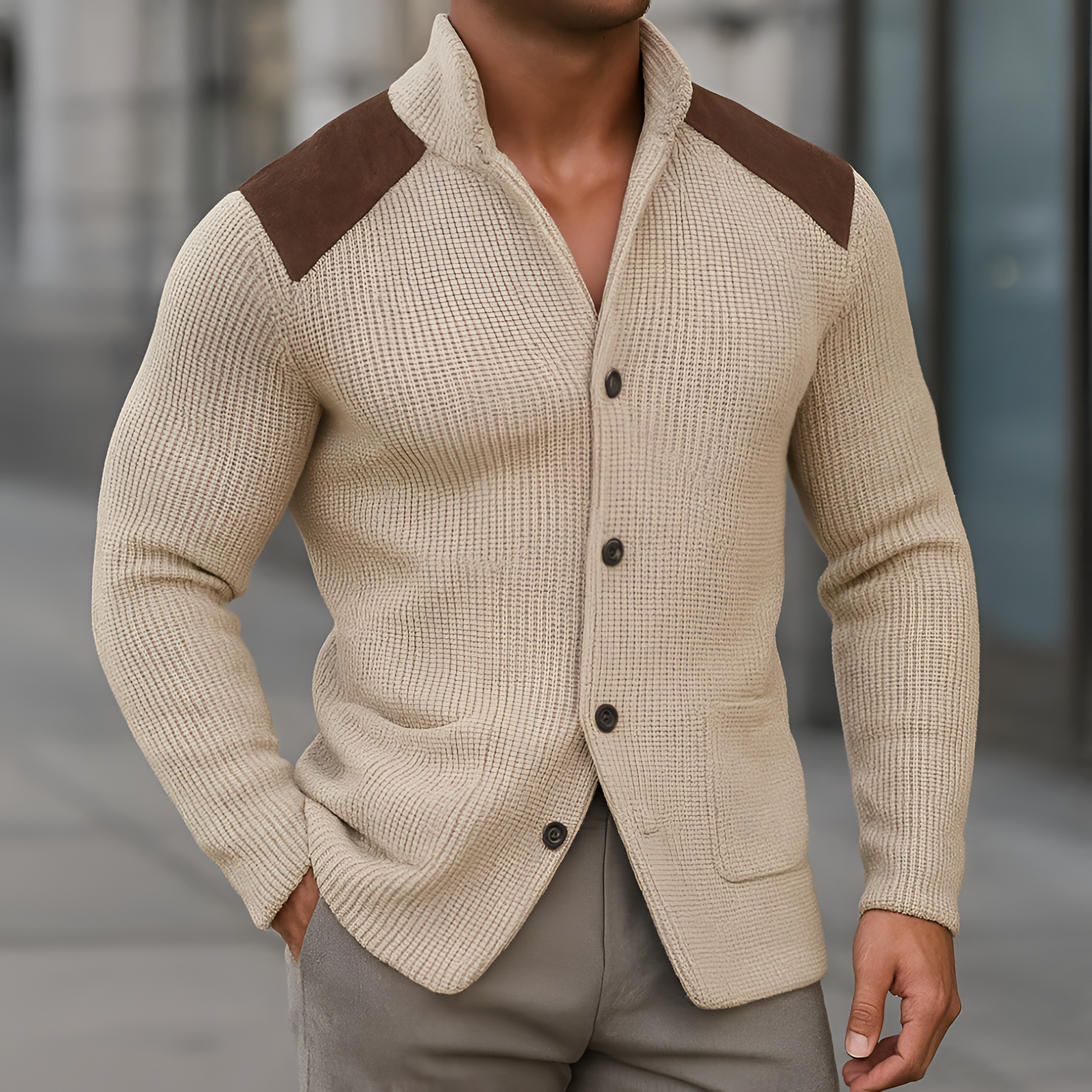 Knitted Cardigan | Men's Autumn Versatile