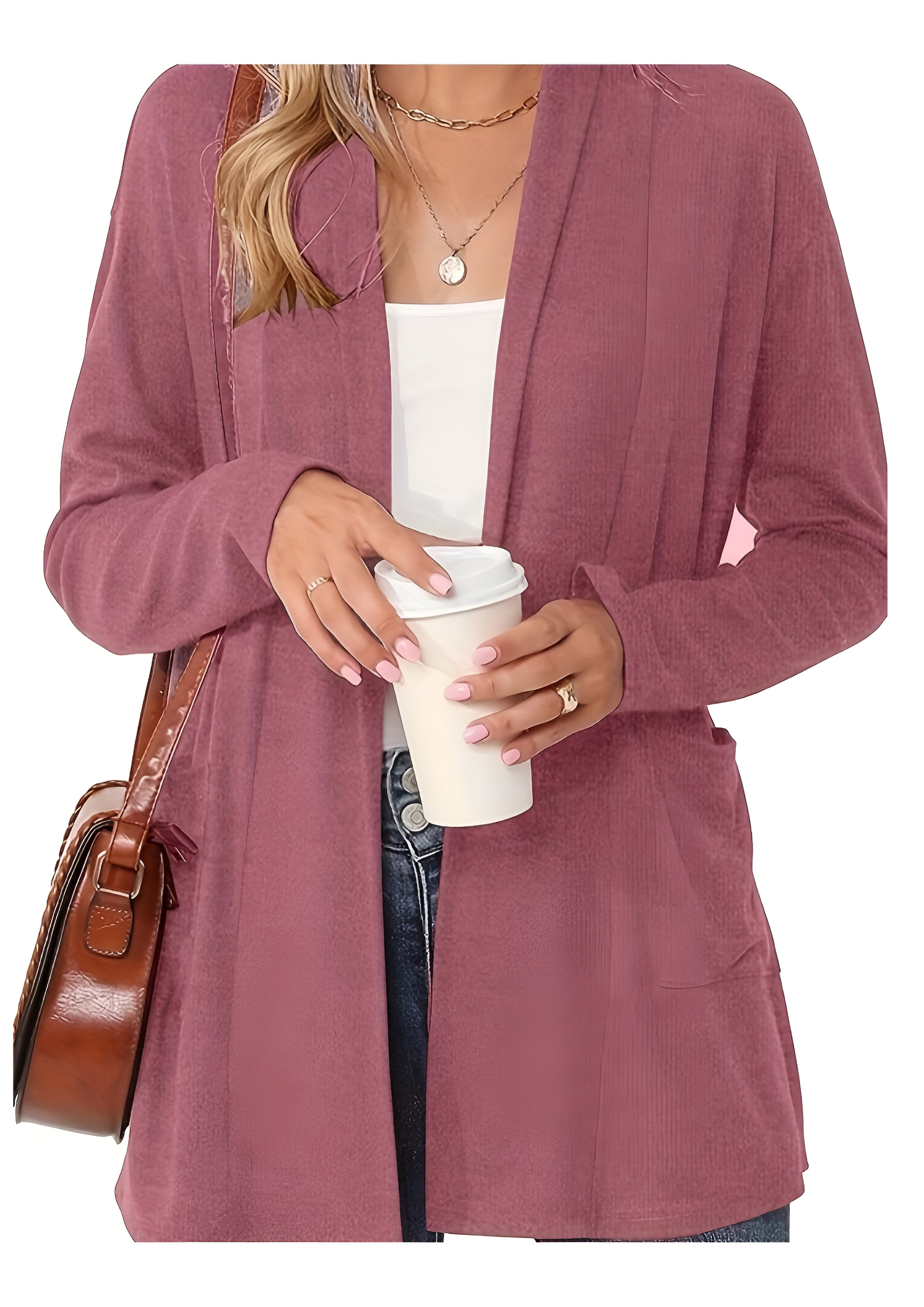 Chunky knitted Cardigan | Womens Open Front