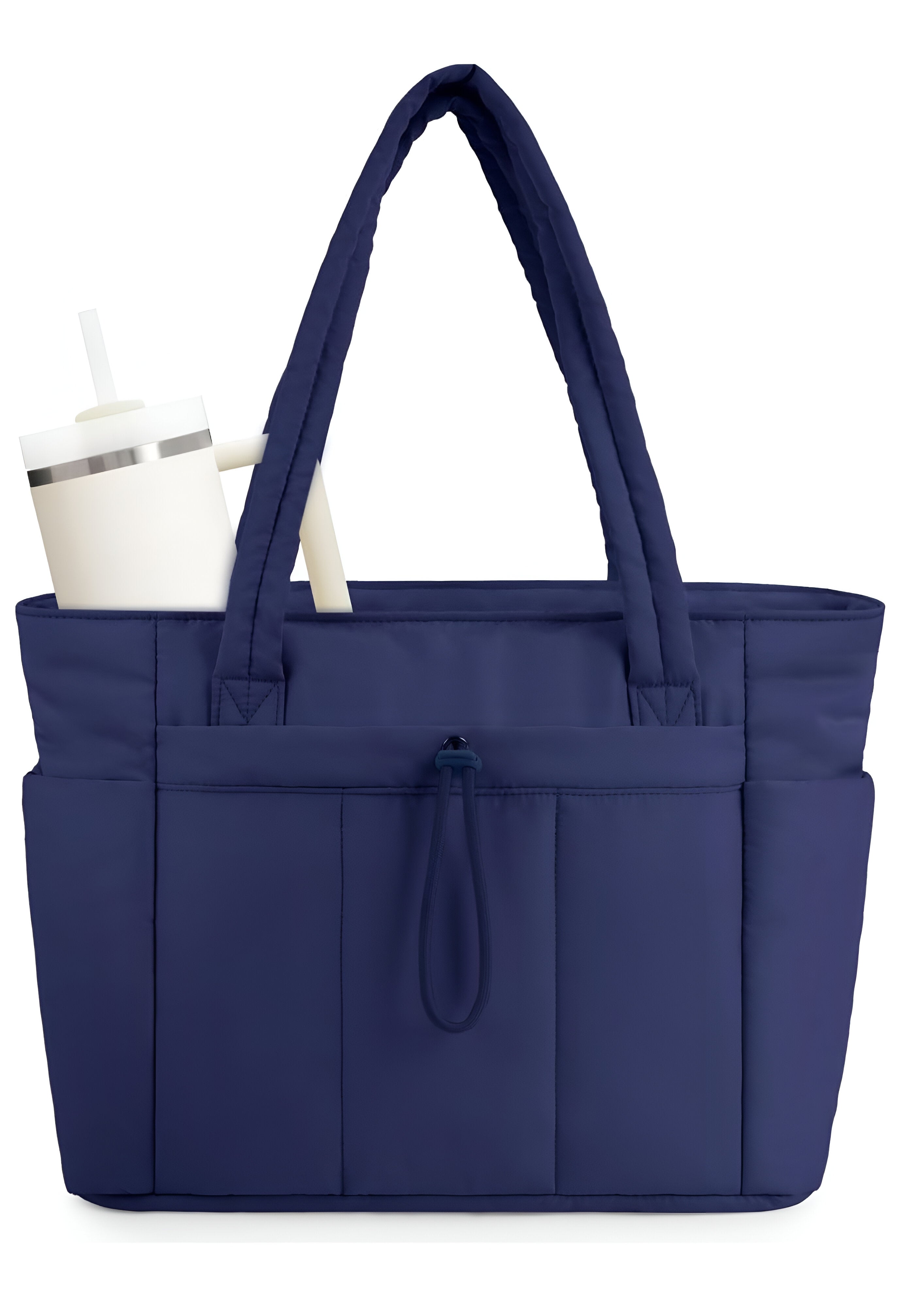 Women's Quilted Puffer Tote Bag | Large