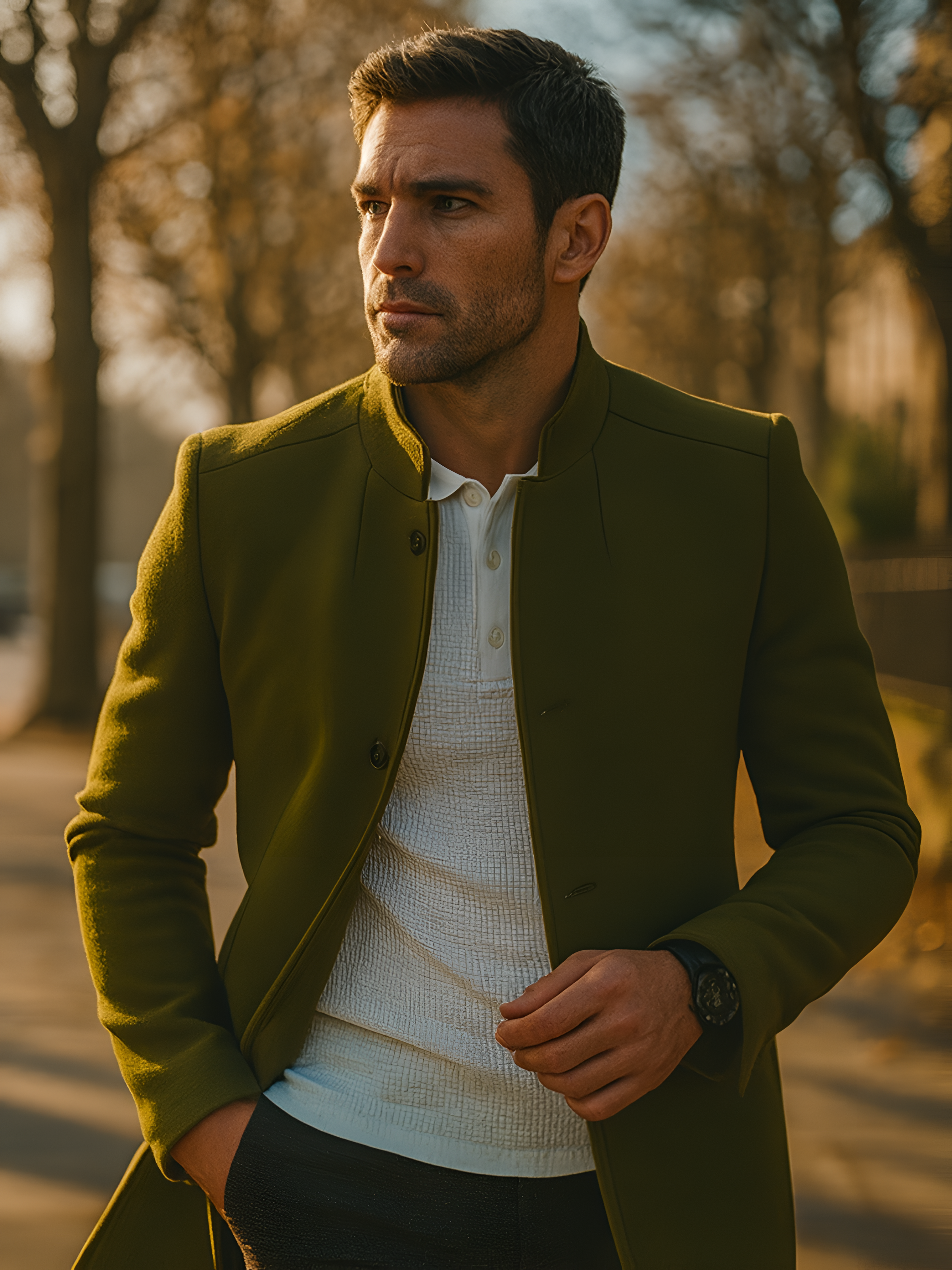 Blazer Coat | Men's Autumn Minimalist Button