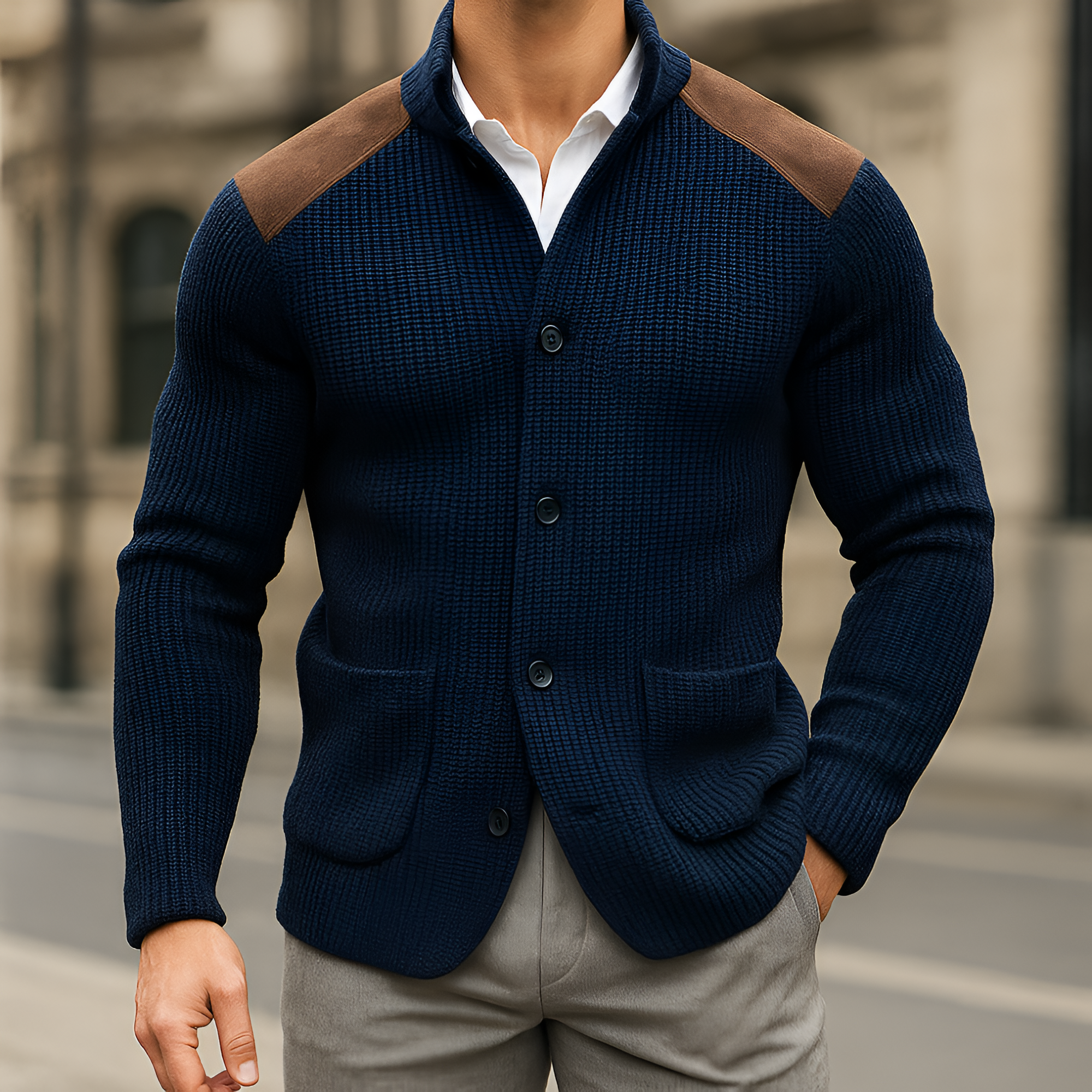 Knitted Cardigan | Men's Autumn Versatile
