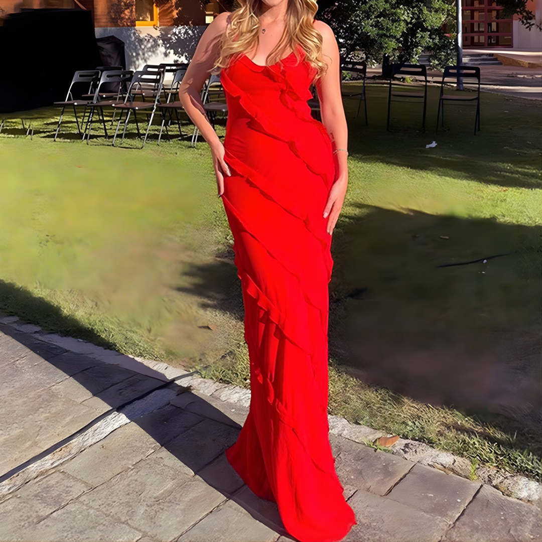 Women’s Summer Ruffle Dress | Maxi