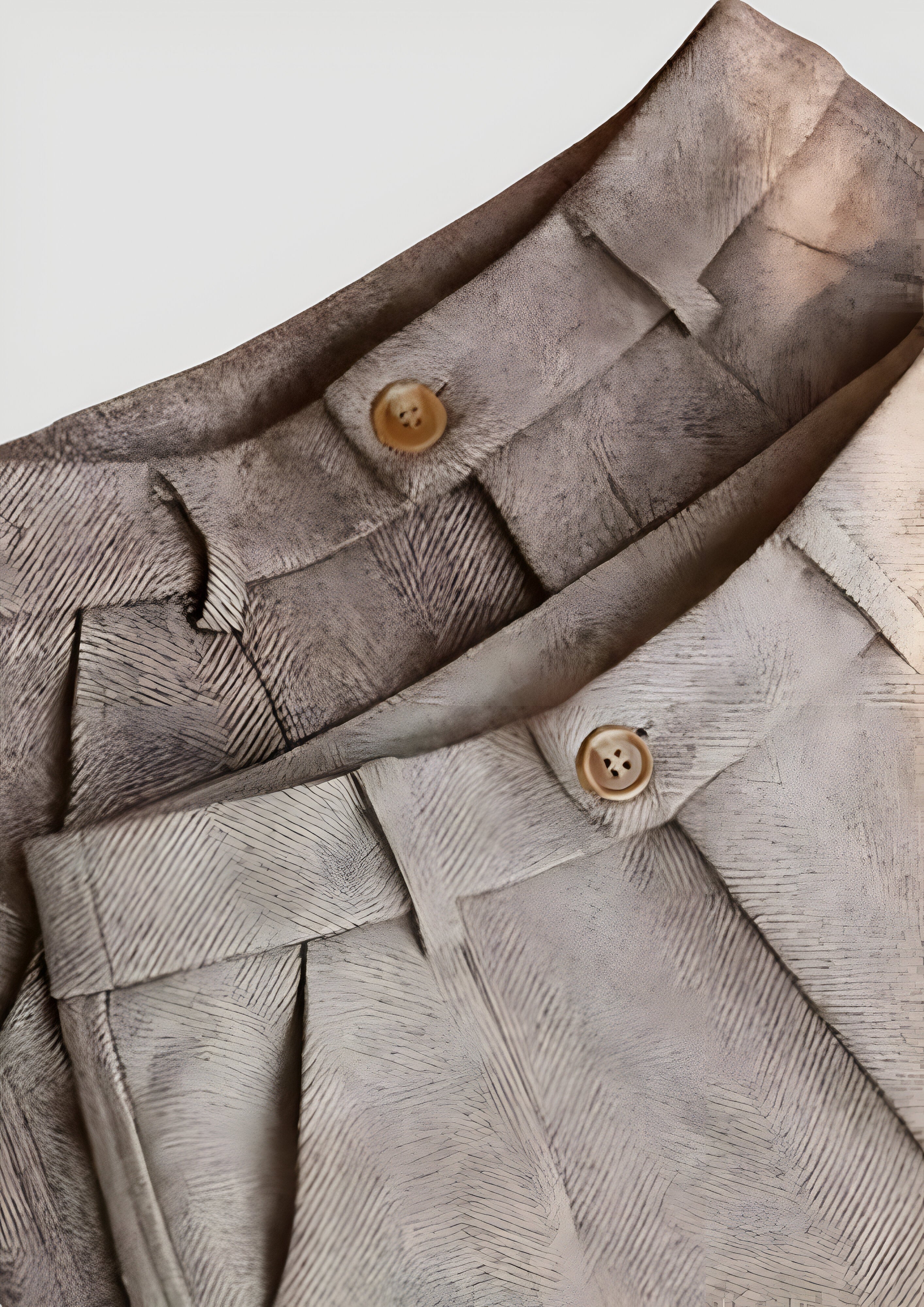 Men's Herringbone Trousers | Modern Classic Fit