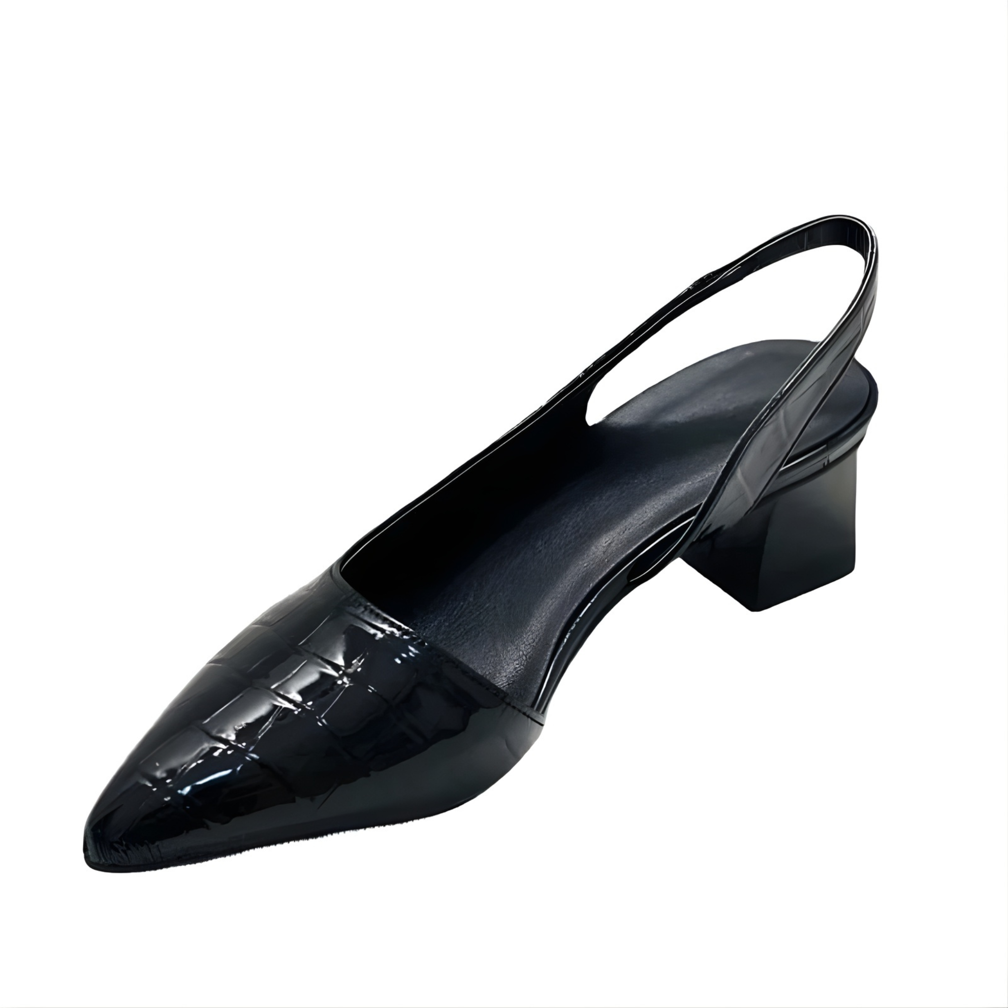 Women’s Summer Pointed Toe Slingback | Block Heel