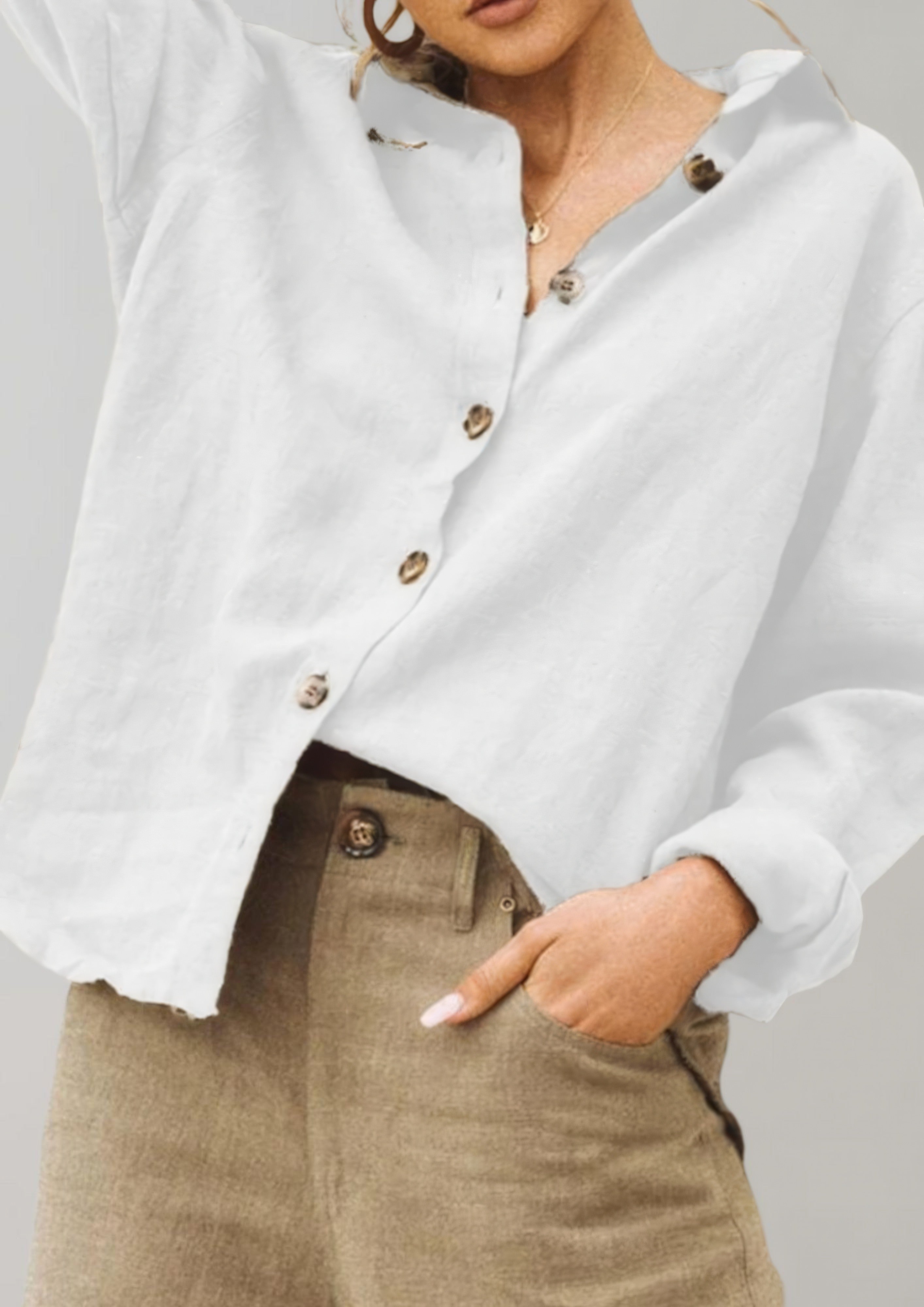 Women's Long Sleeve Blouse | Relaxed Fit