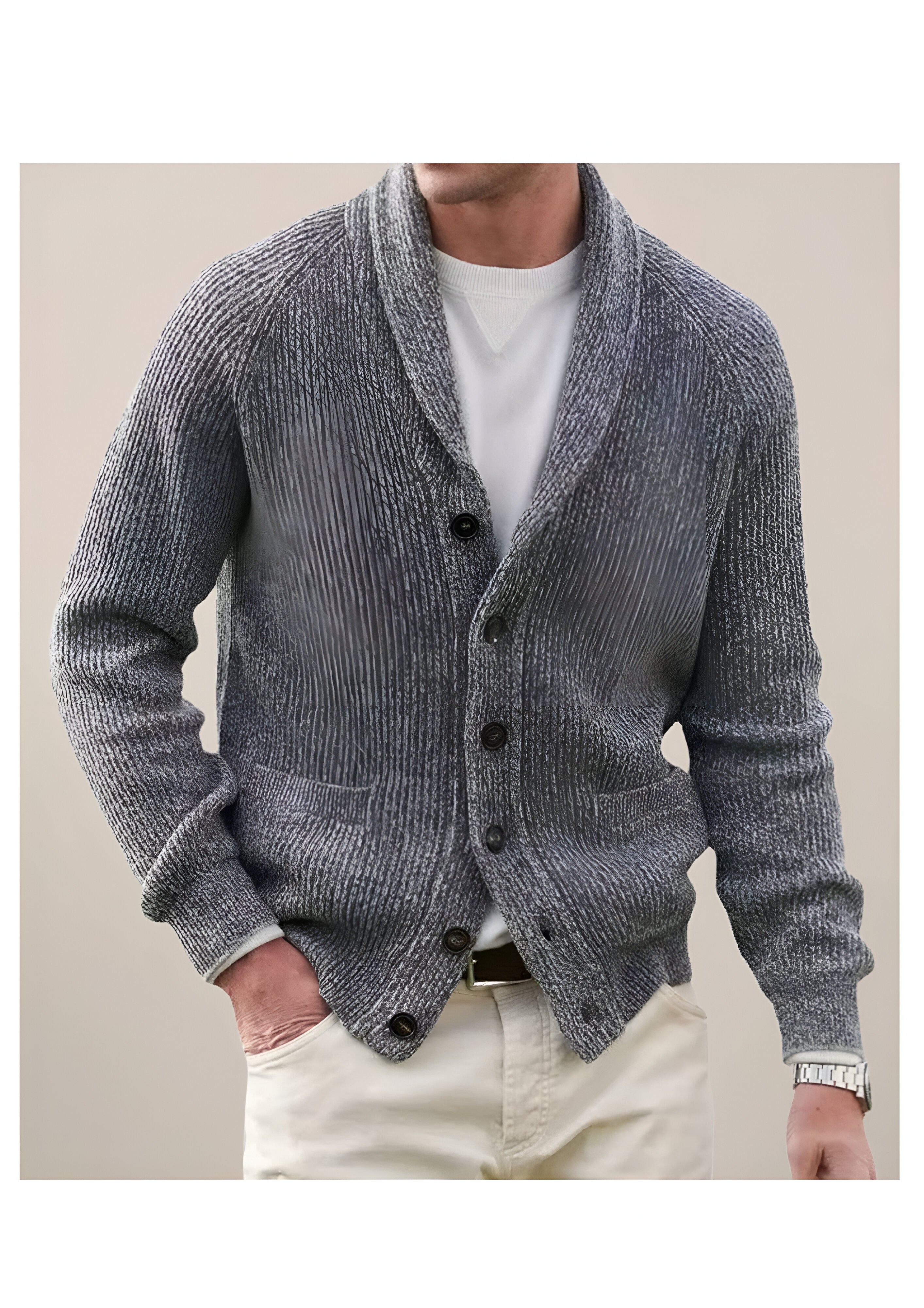 Shawl Collar Cardigan | Men’s Casual Layering
