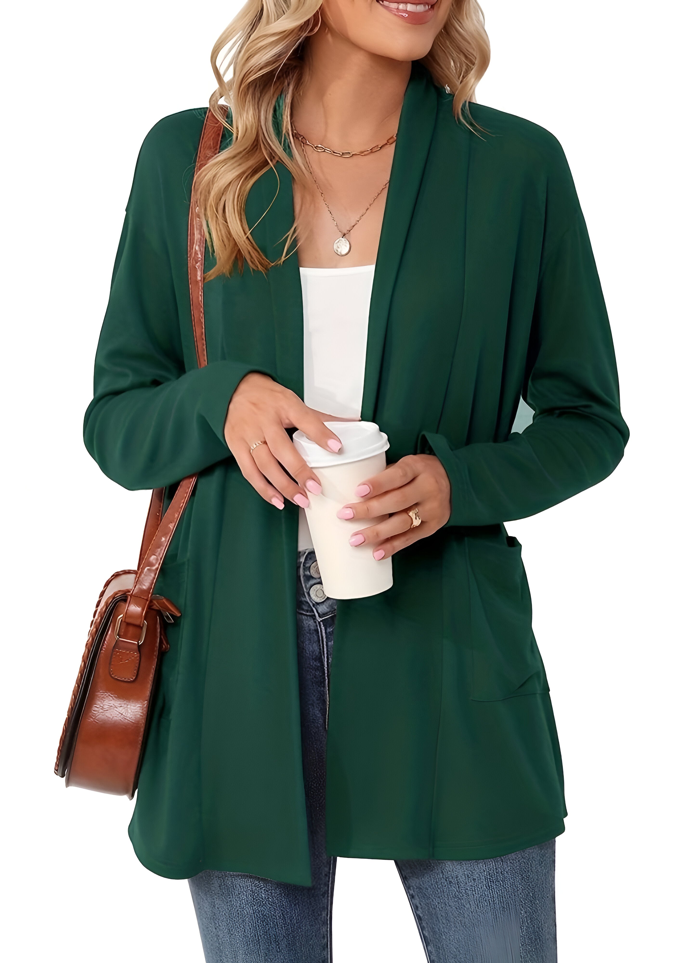 Chunky knitted Cardigan | Womens Open Front