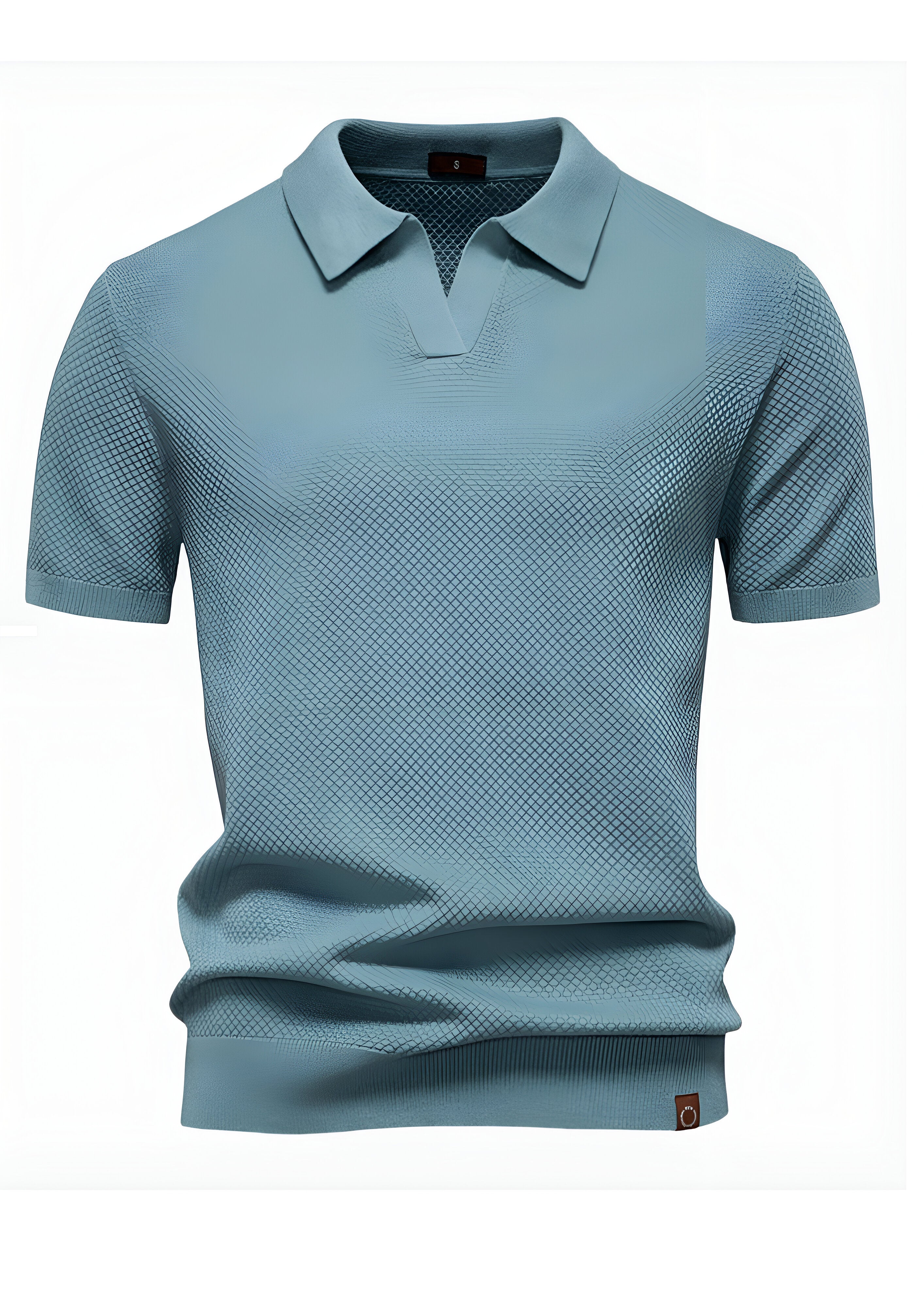 Textured Polo Shirt | Men's Collared Top
