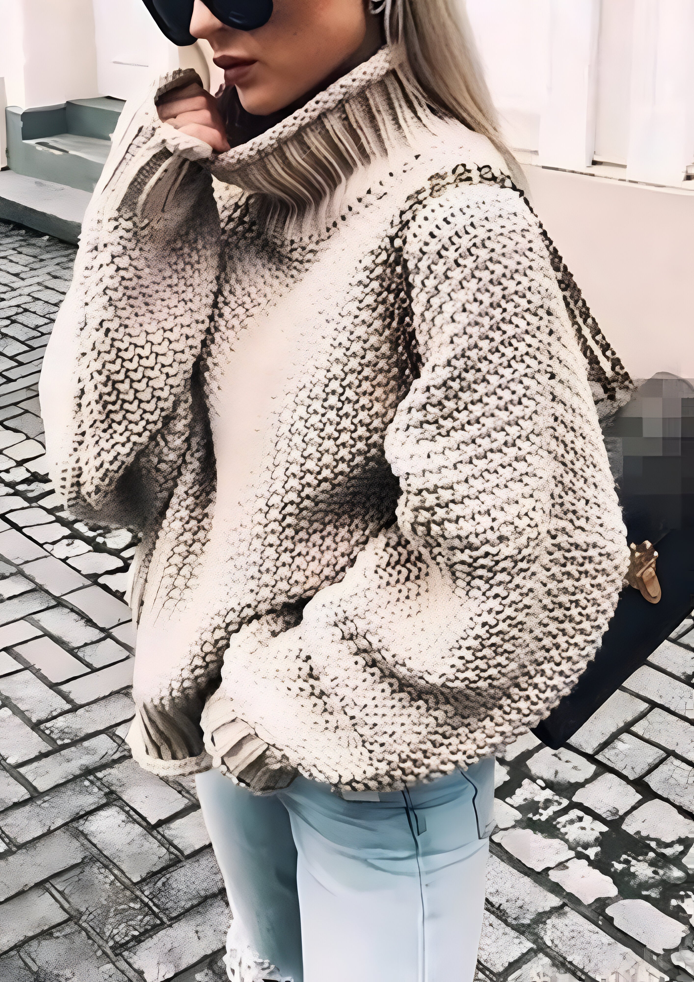 Turtle Neck Loose Jumper | Women's Oversized