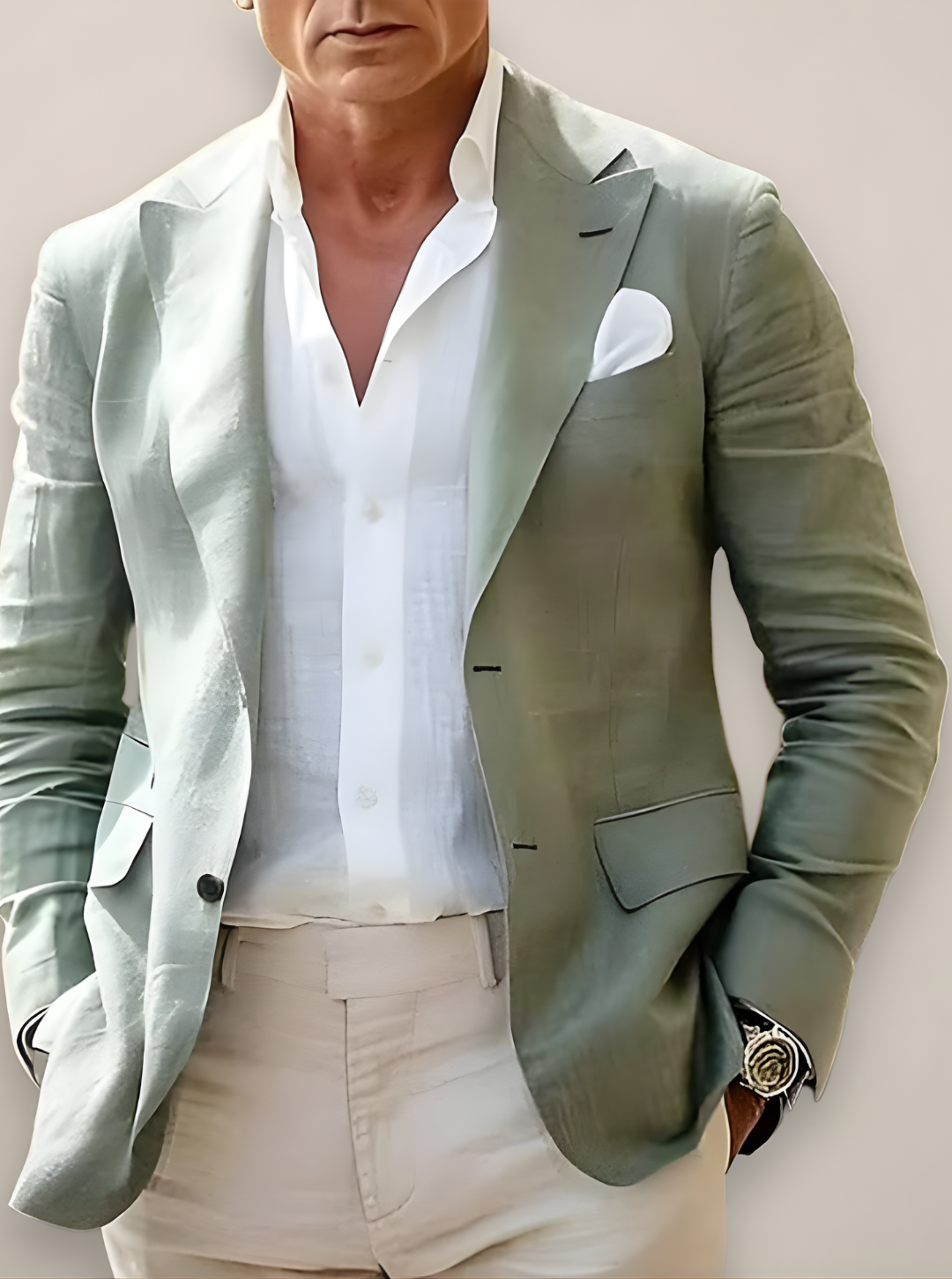 Men’s Summer Coastal Tailored Blazer | Relaxed Soft Structure