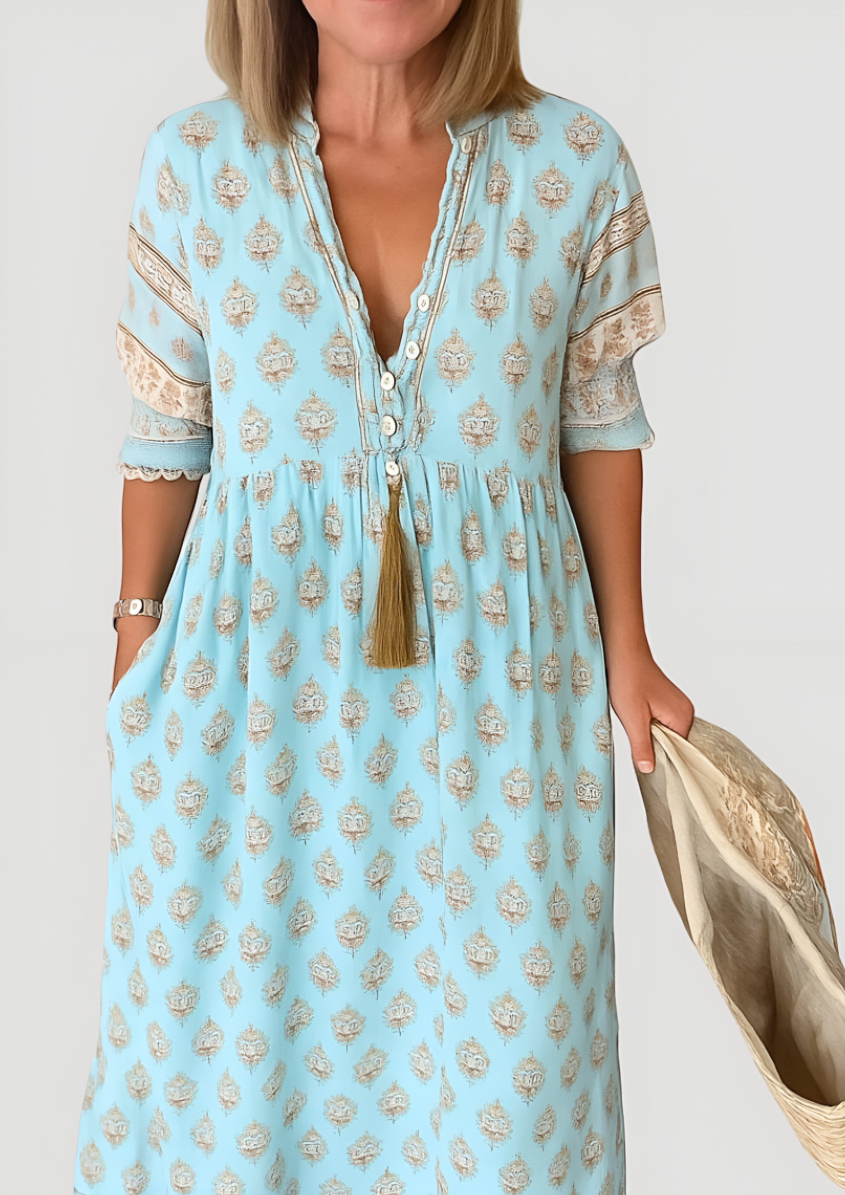 Women's Floral Maxi Dress | Summer Boho Beach Style