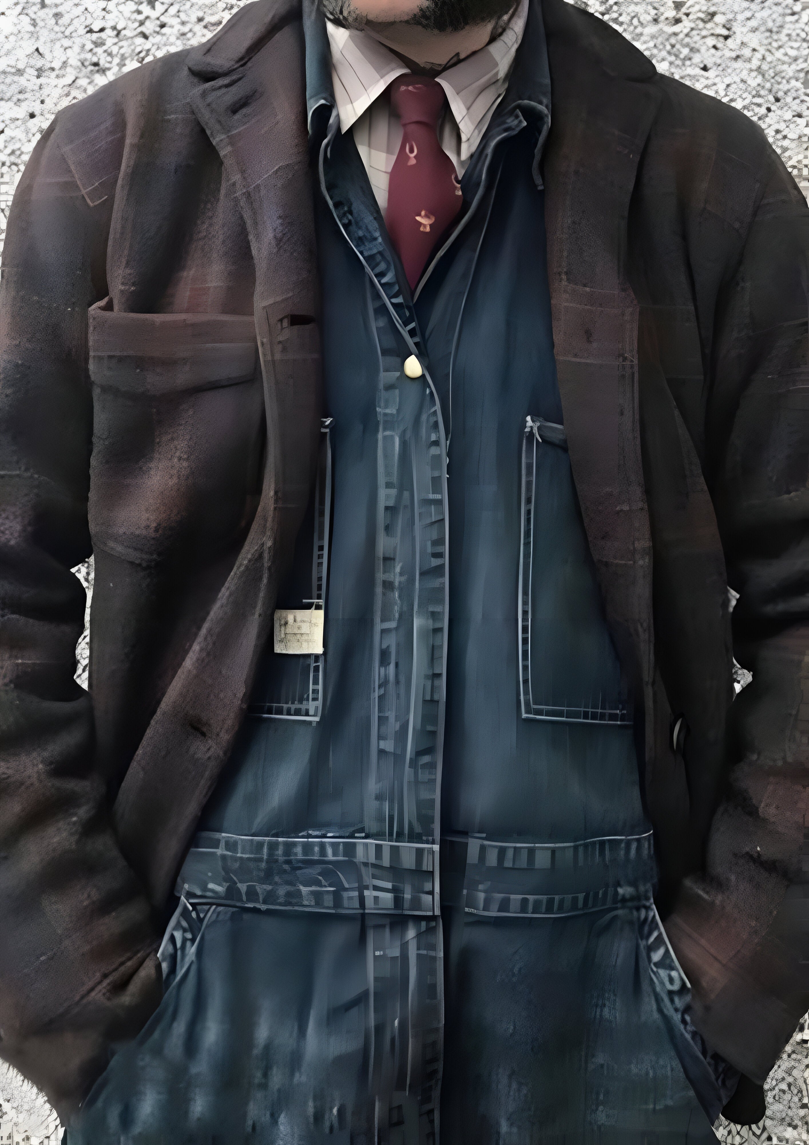 Retro Checkered Lapel Jacket | Men's Loose Fit