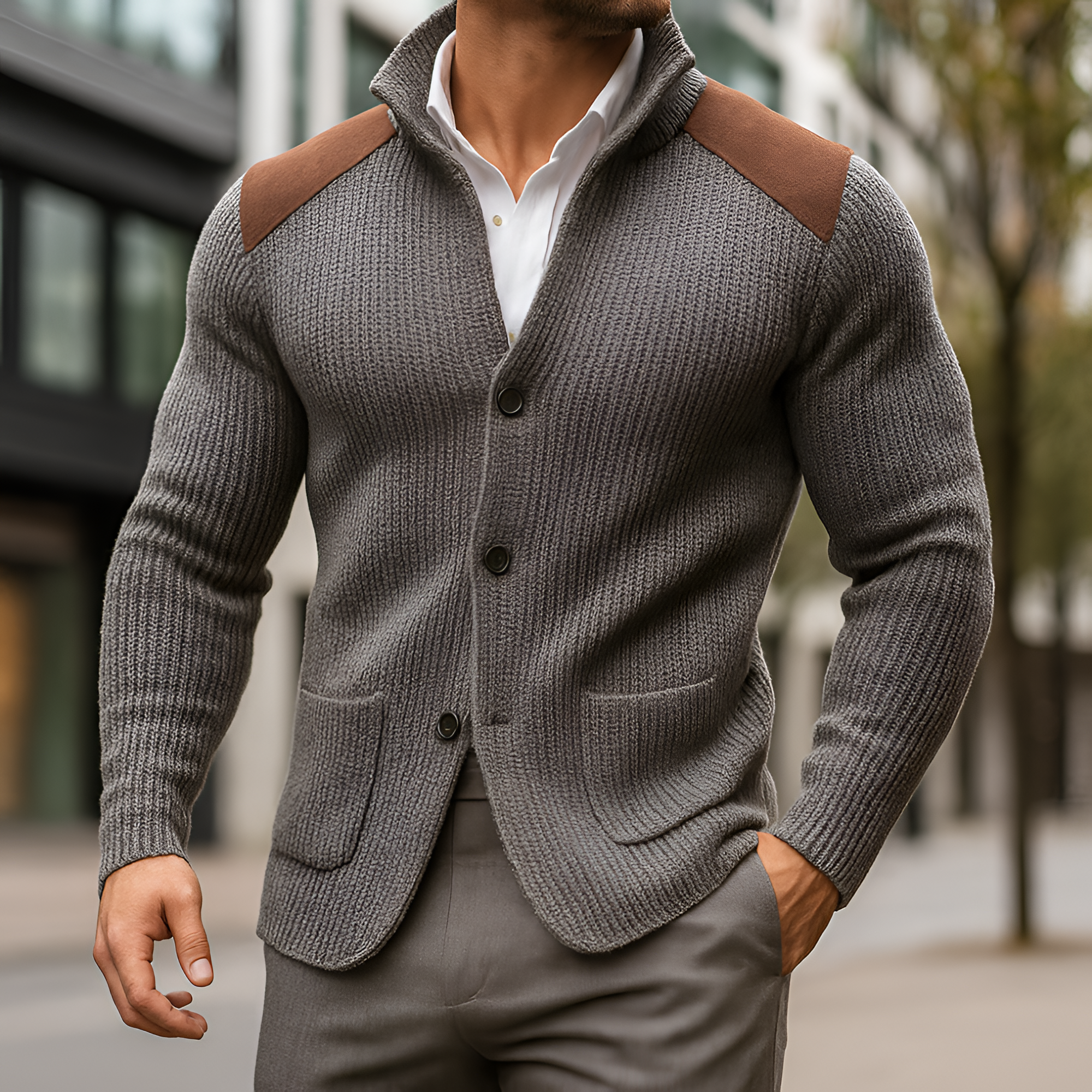 Knitted Cardigan | Men's Autumn Versatile