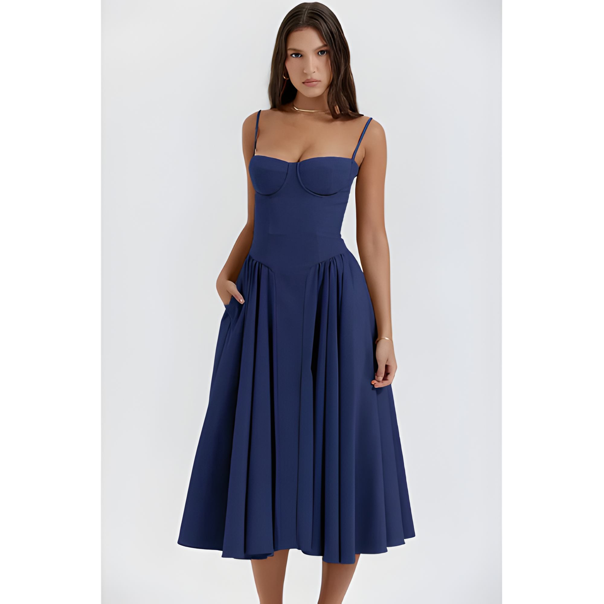 Women's Sleeveless Midi Dress | Summer