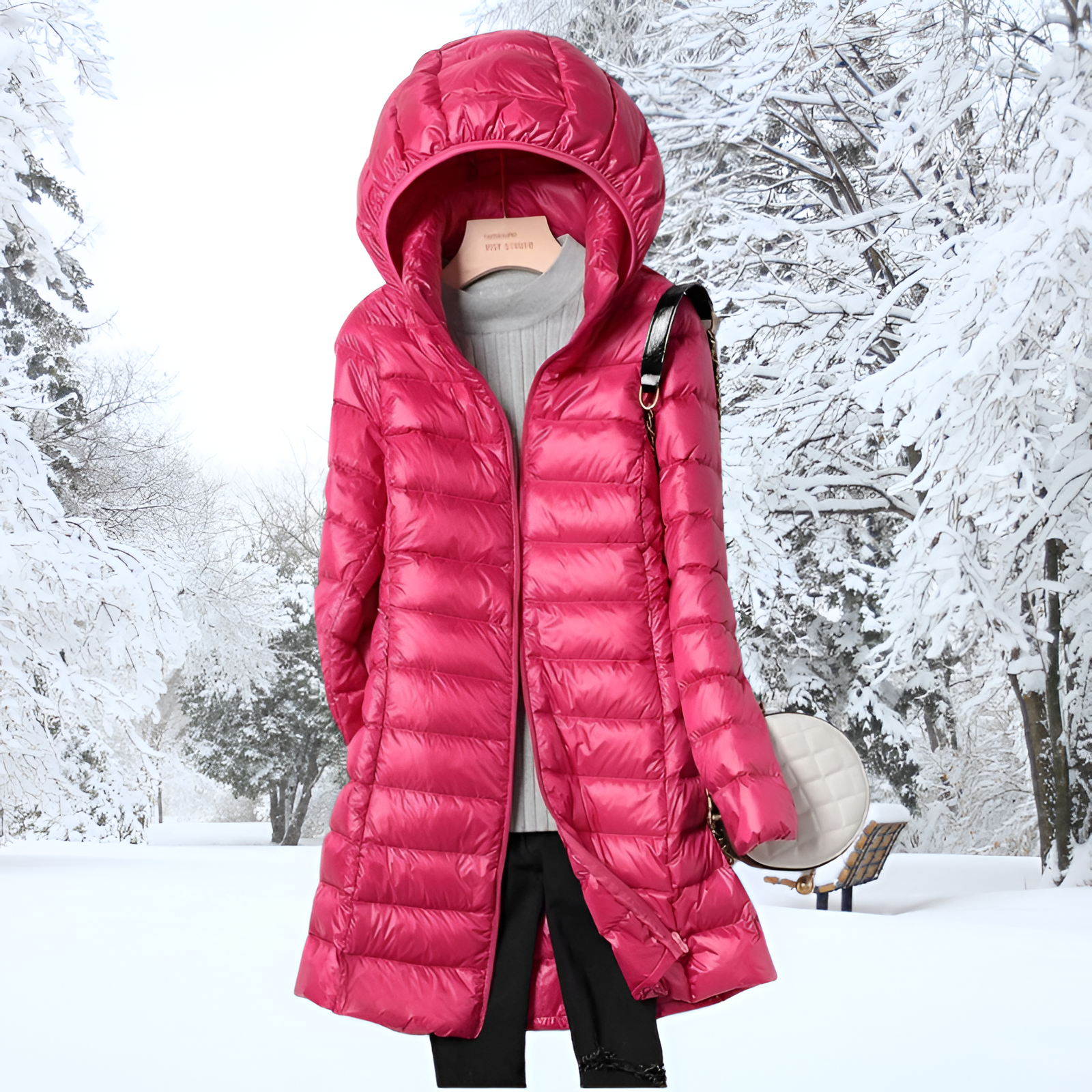 Long Puffer Jacket | Women's Winter Hooded