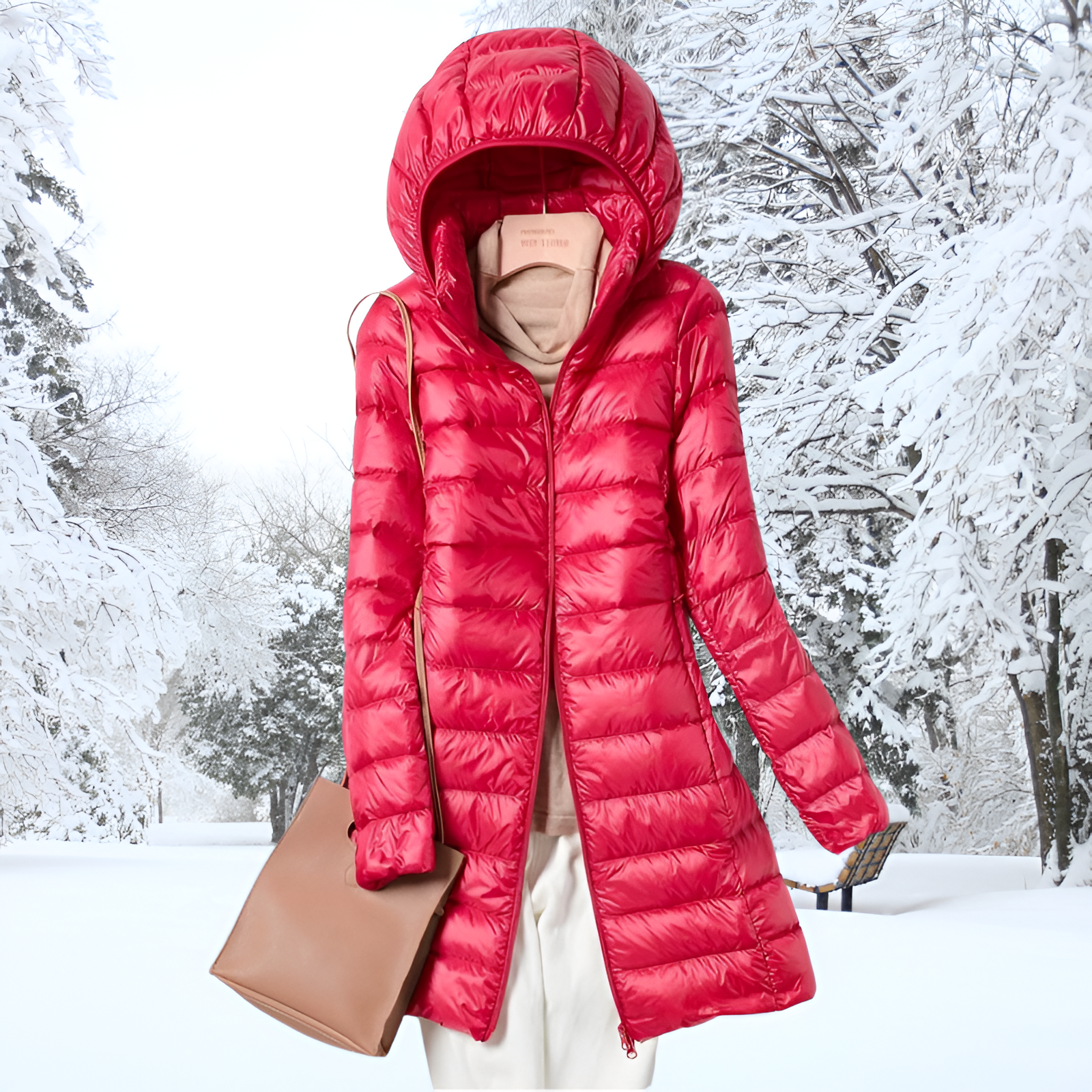 Long Puffer Jacket | Women's Winter Hooded