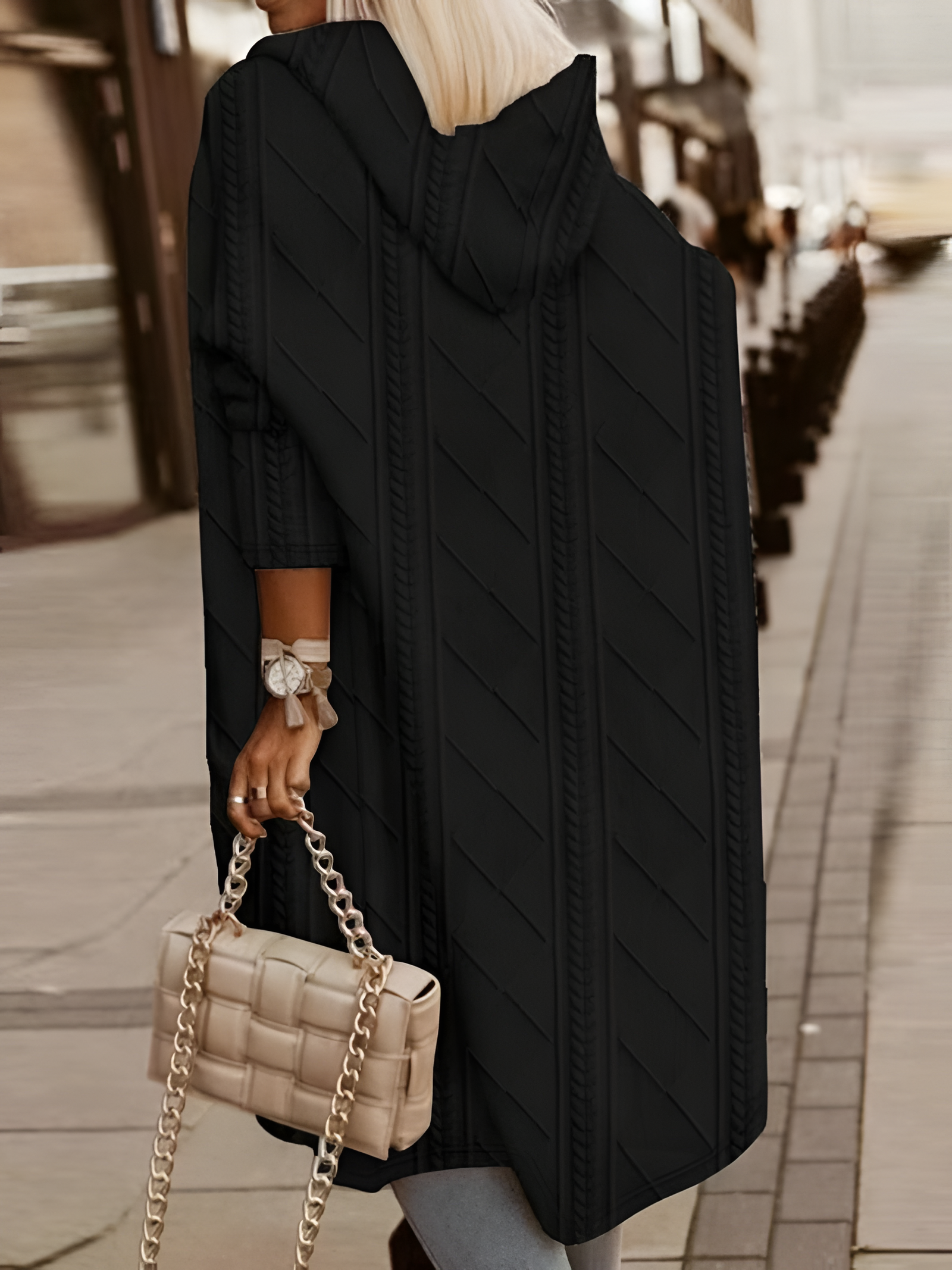 Hooded Cardigan | Women's Winter Longline