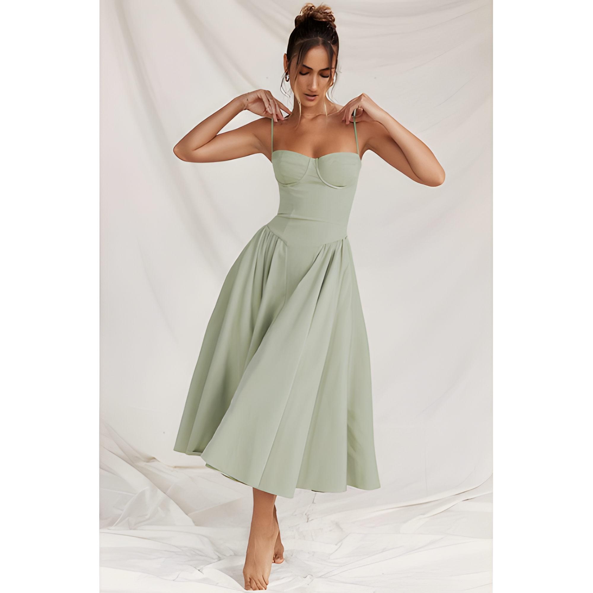 Women's Sleeveless Midi Dress | Summer