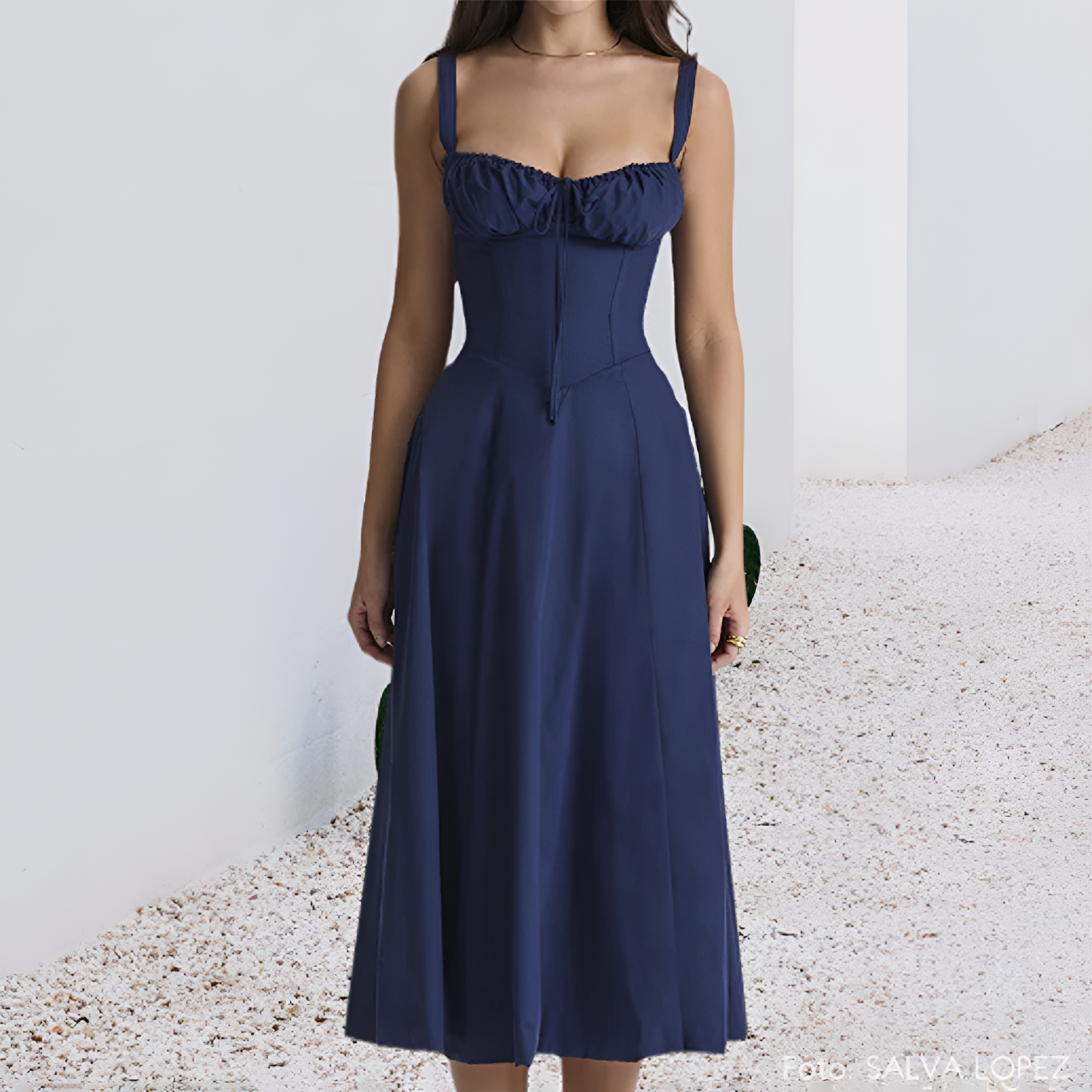 Women's Floral Strap Summer Dress | Midi