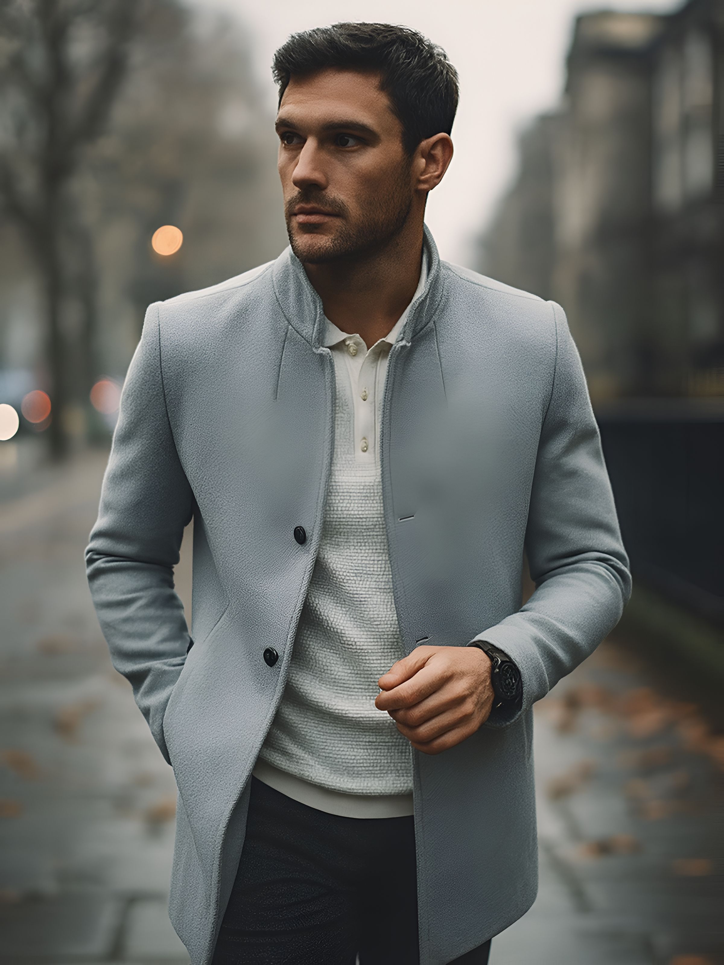 Blazer Coat | Men's Autumn Minimalist Button