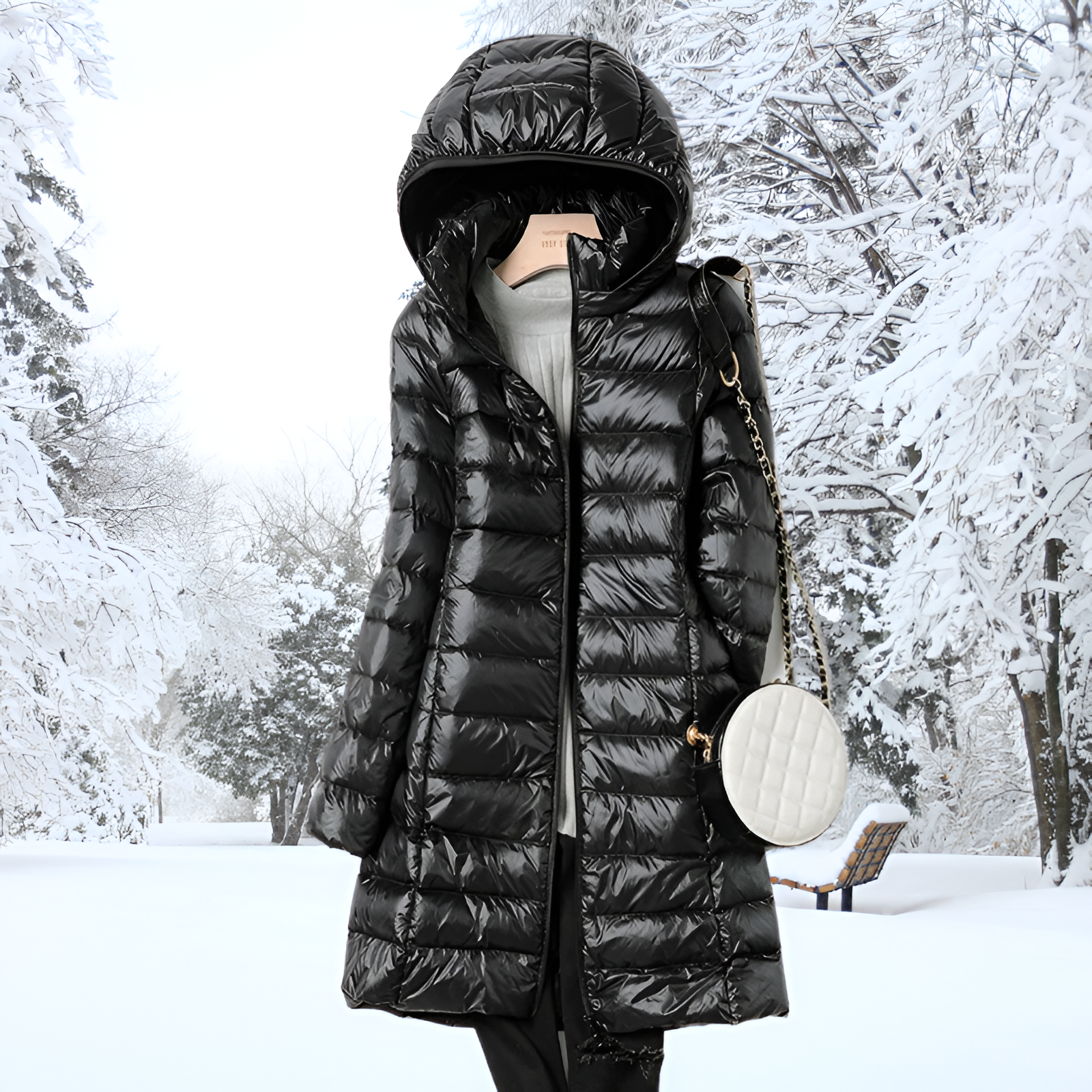 Long Puffer Jacket | Women's Winter Hooded